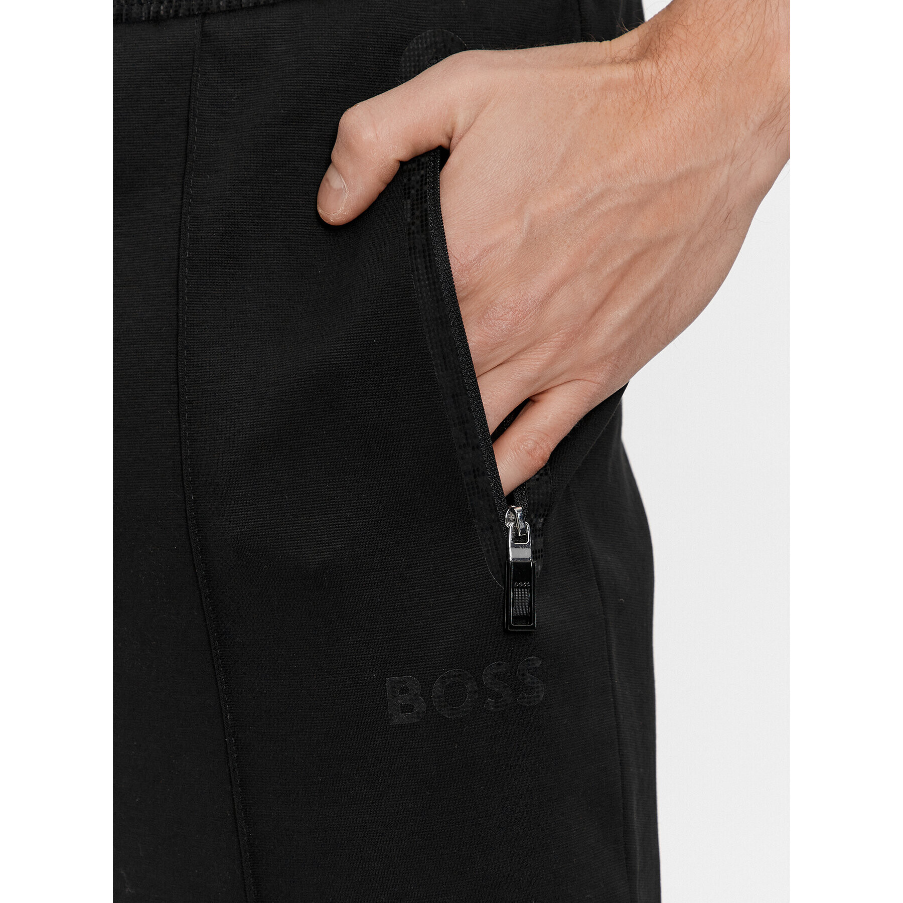 Boss Pantaloni trening Hadiko Mirror 50505320 Negru Regular Fit - Pled.ro