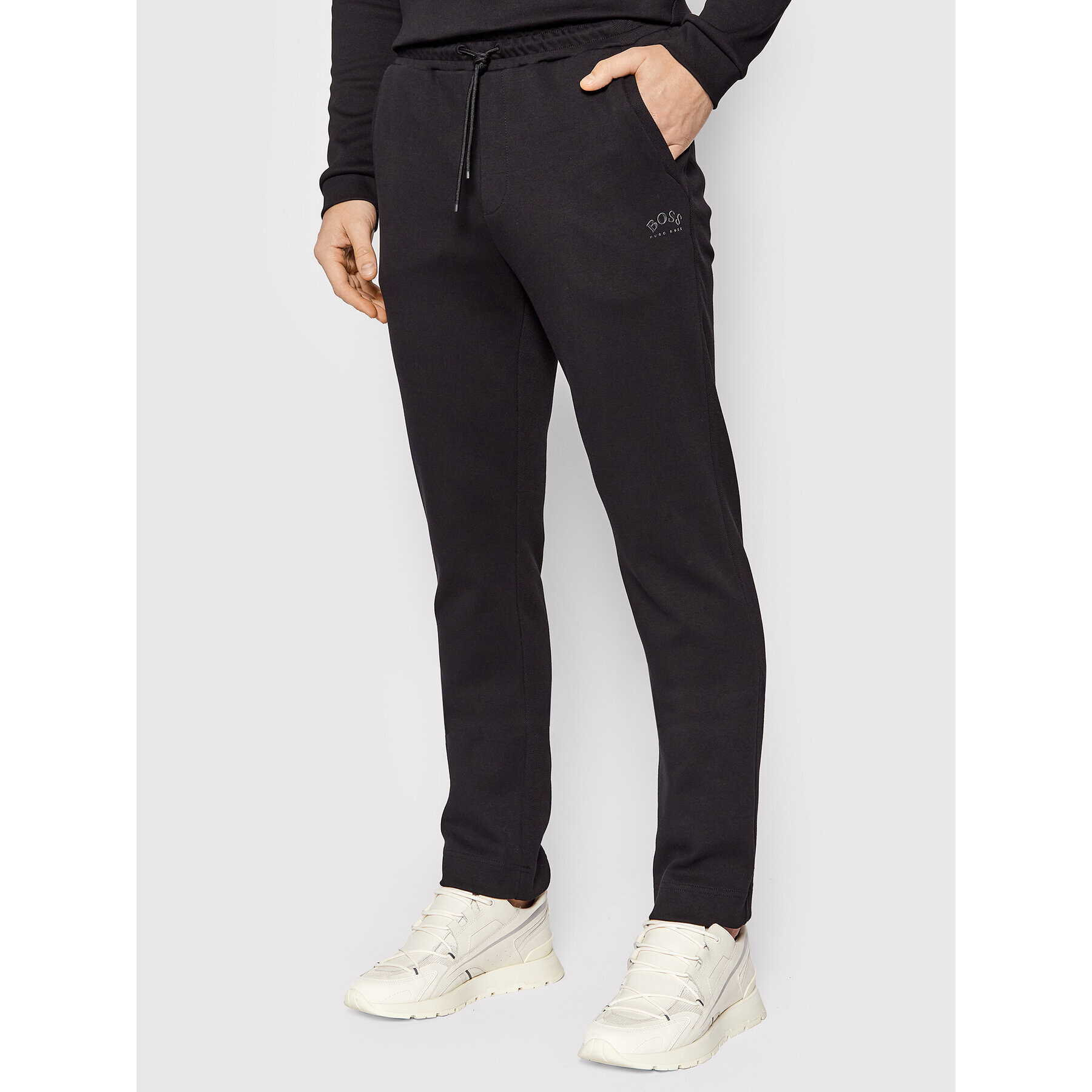 Boss Pantaloni trening Hadim 50455084 Negru Regular Fit - Pled.ro