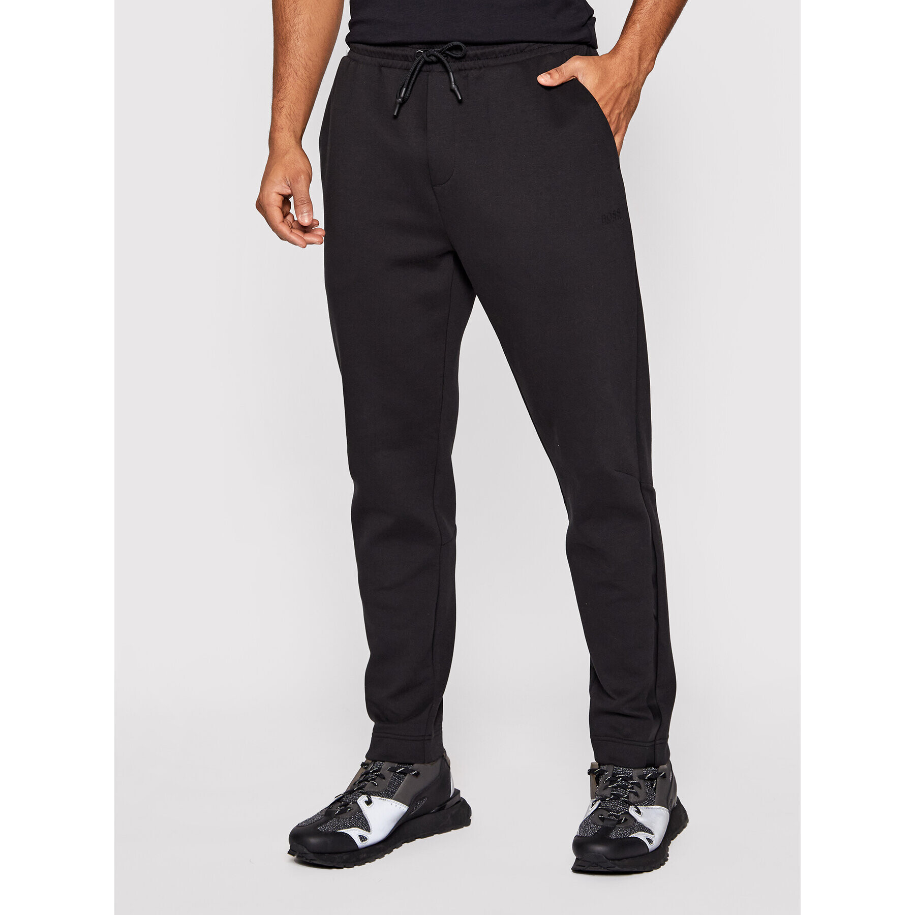 Boss Pantaloni trening Helwyn 50457510 Negru Regular Fit - Pled.ro