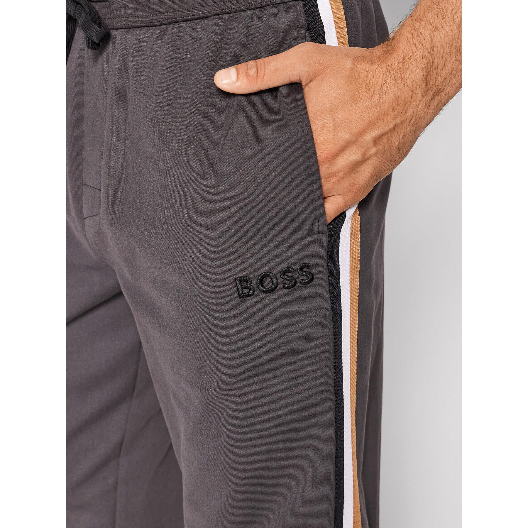 Boss Pantaloni trening Heritage 50469715 Gri Regular Fit - Pled.ro