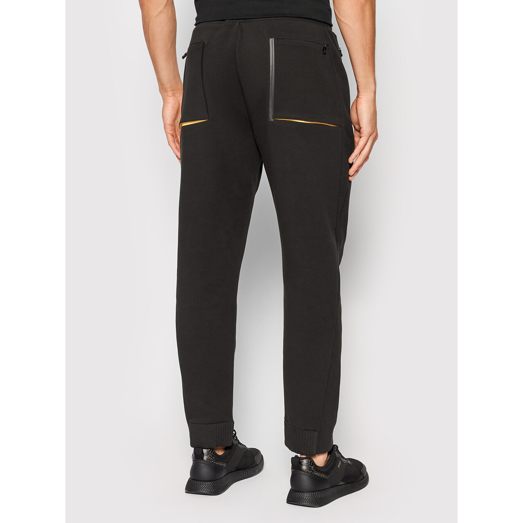 Boss Pantaloni trening Hique 50462035 Negru Regular Fit - Pled.ro