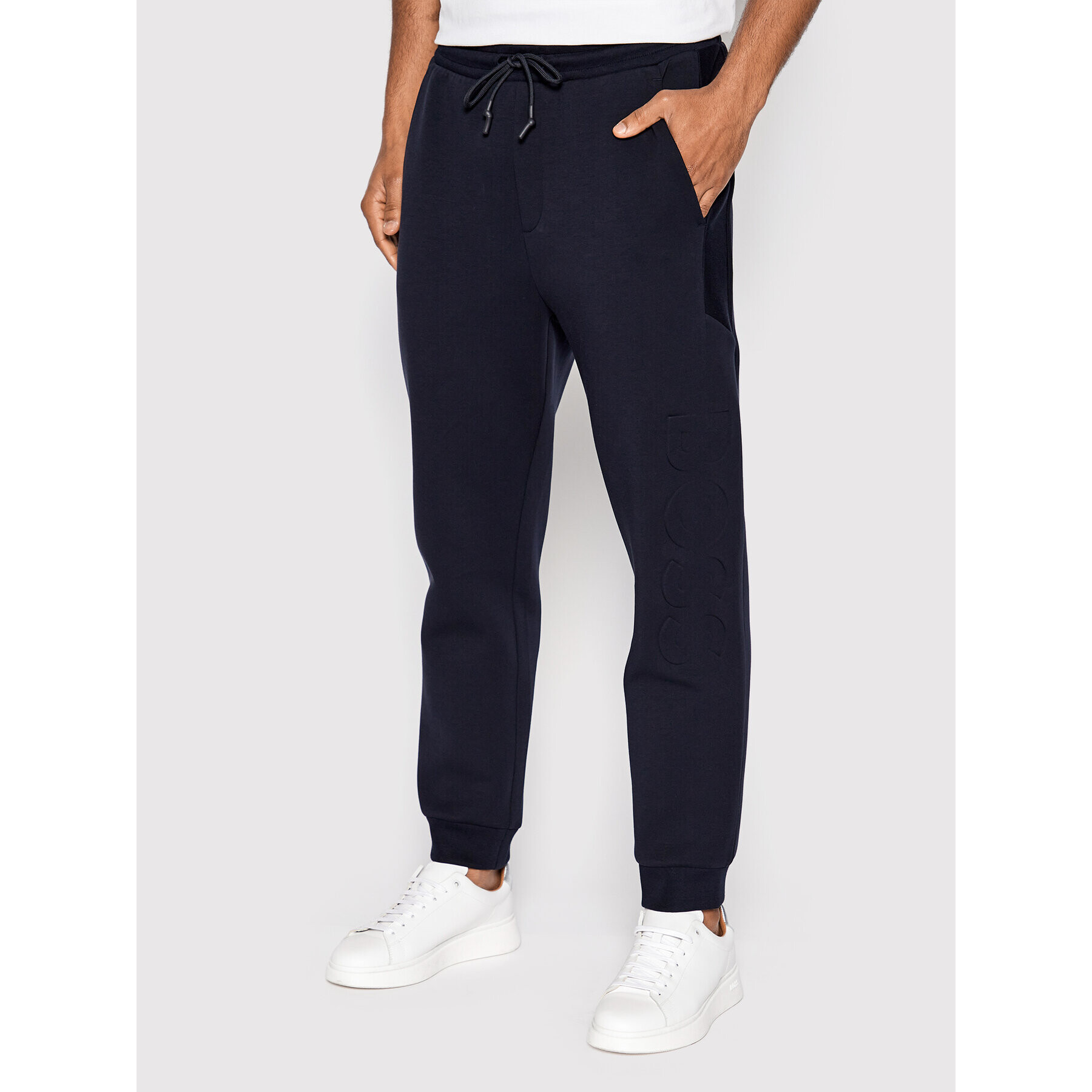 Boss Pantaloni trening Hover 50471761 Bleumarin Regular Fit - Pled.ro