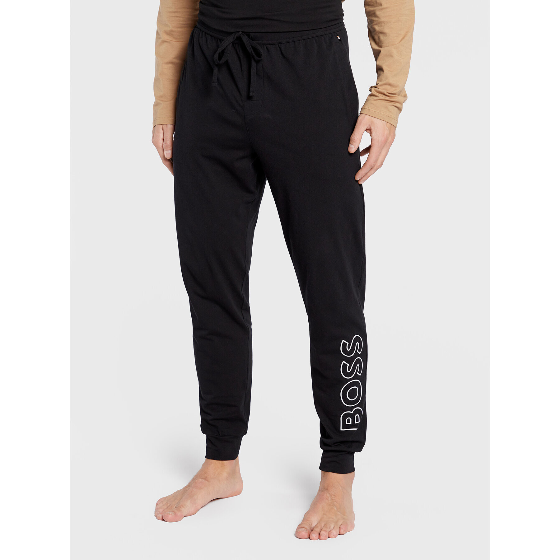 Boss Pantaloni trening Identity 50481199 Negru Regular Fit - Pled.ro