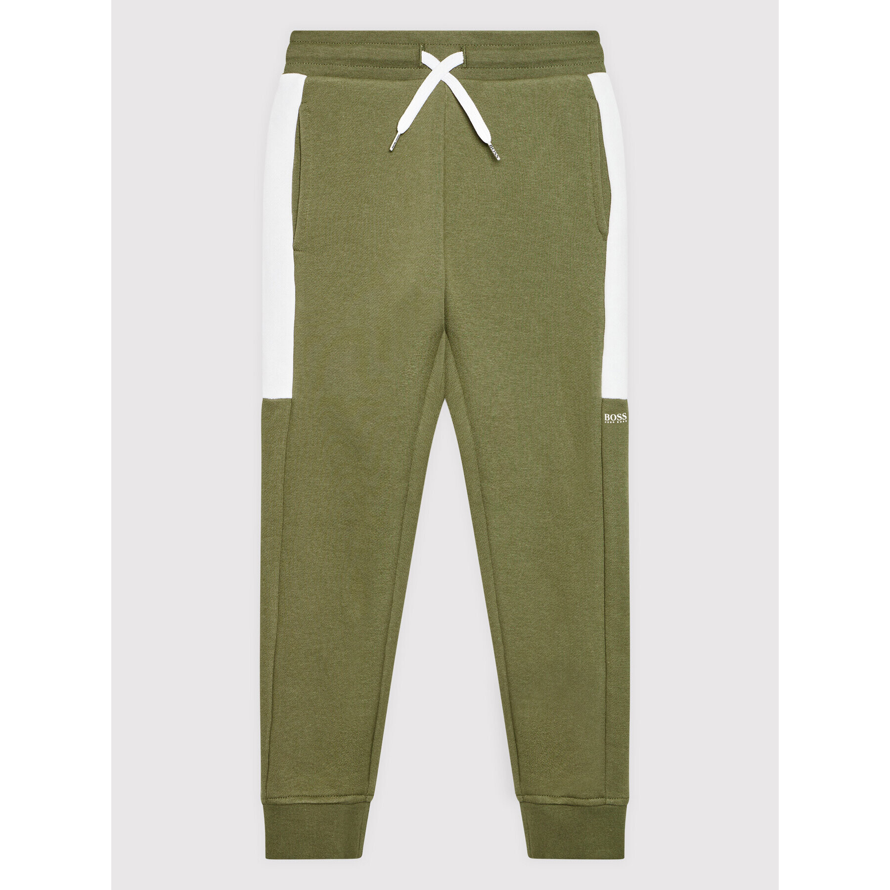 Boss Pantaloni trening J24752 S Verde Regular Fit - Pled.ro