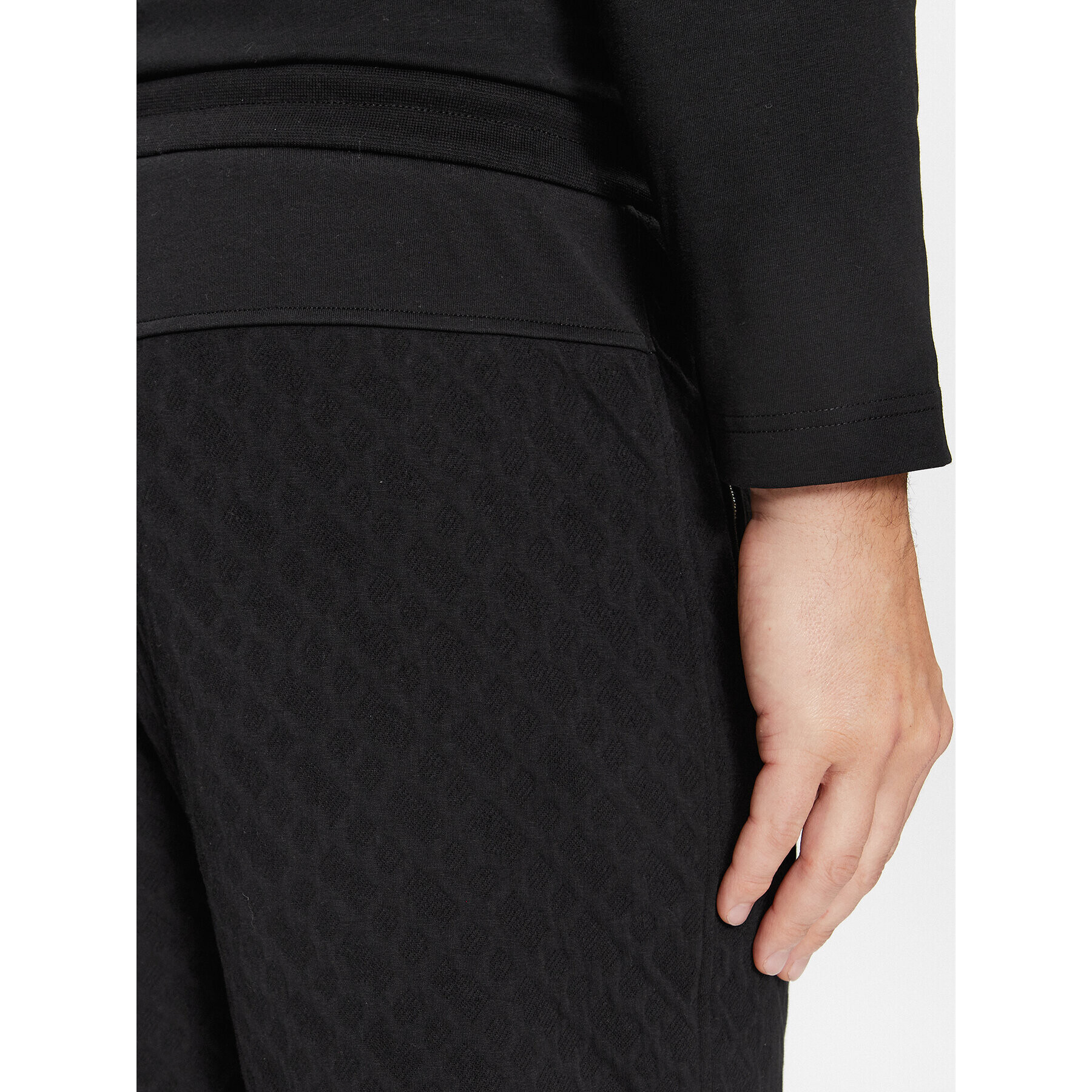 Boss Pantaloni trening Levete 01 50498852 Negru Regular Fit - Pled.ro