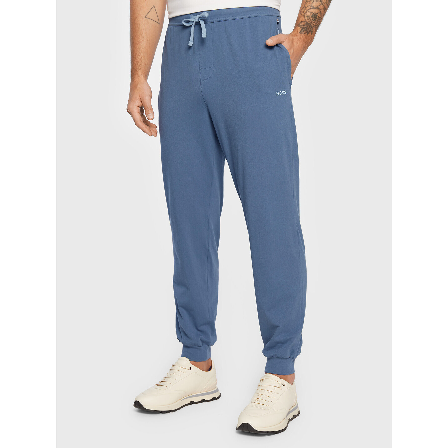 Boss Pantaloni trening Mix&Match 50473000 Albastru Regular Fit - Pled.ro