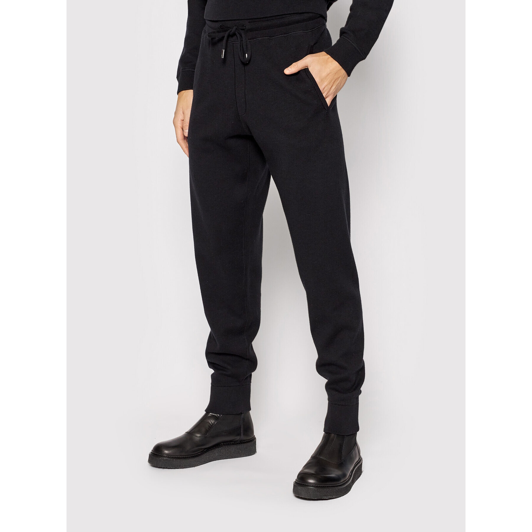 Boss Pantaloni trening Nicoletto 50457692 Negru Regular Fit - Pled.ro