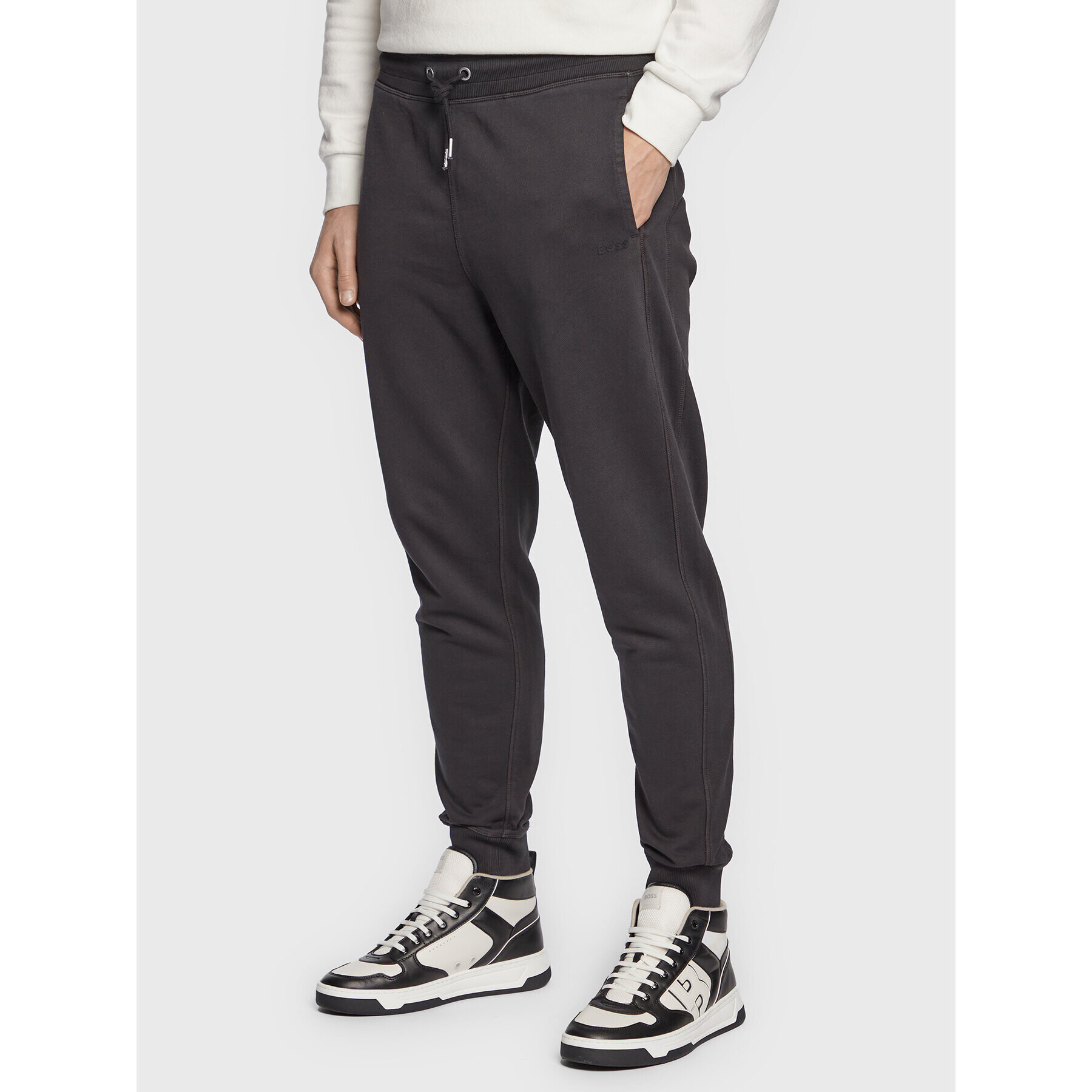 Boss Pantaloni trening Sefadelong 50472661 Negru Relaxed Fit - Pled.ro