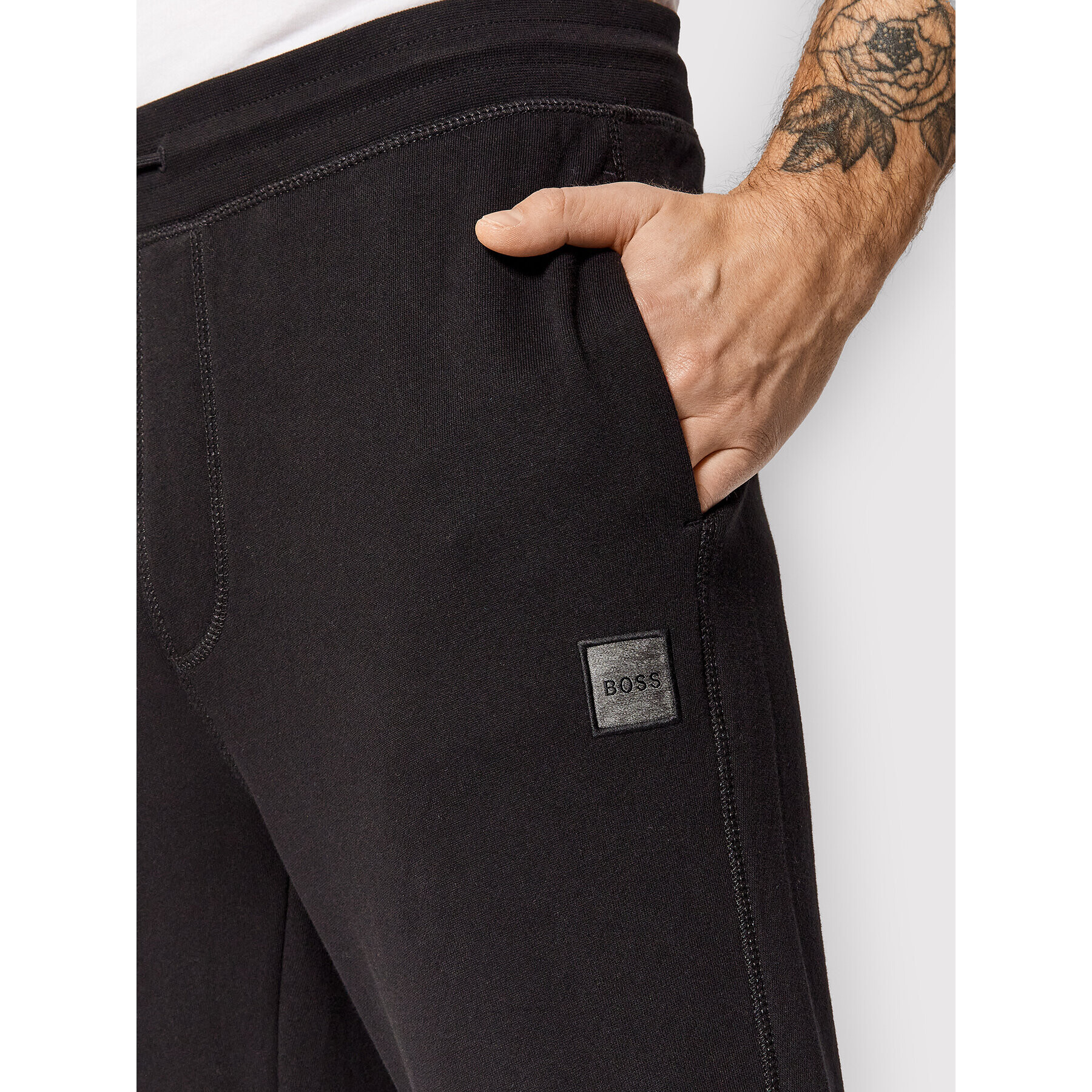 Boss Pantaloni trening Sestart 1 50462790 Negru Regular Fit - Pled.ro