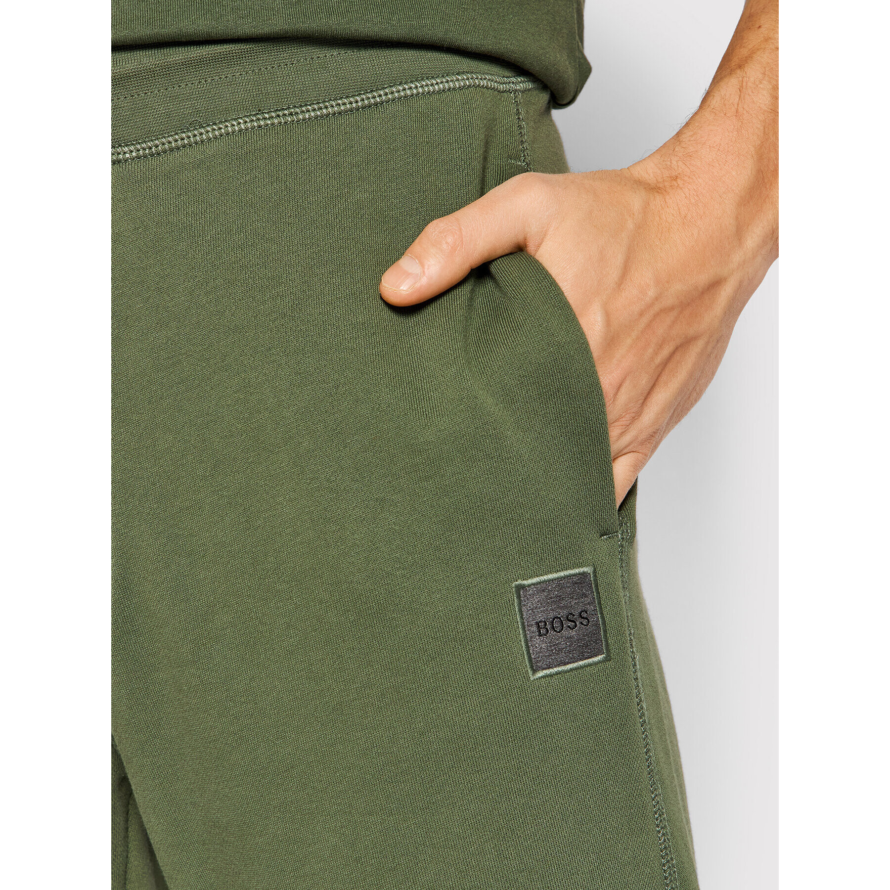 Boss Pantaloni trening Sestart 1 50462790 Verde Regular Fit - Pled.ro