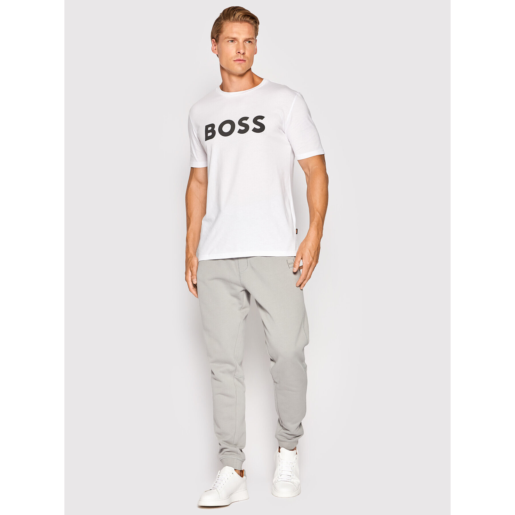 Boss Pantaloni trening Sestart 50468448 Gri Regular Fit - Pled.ro