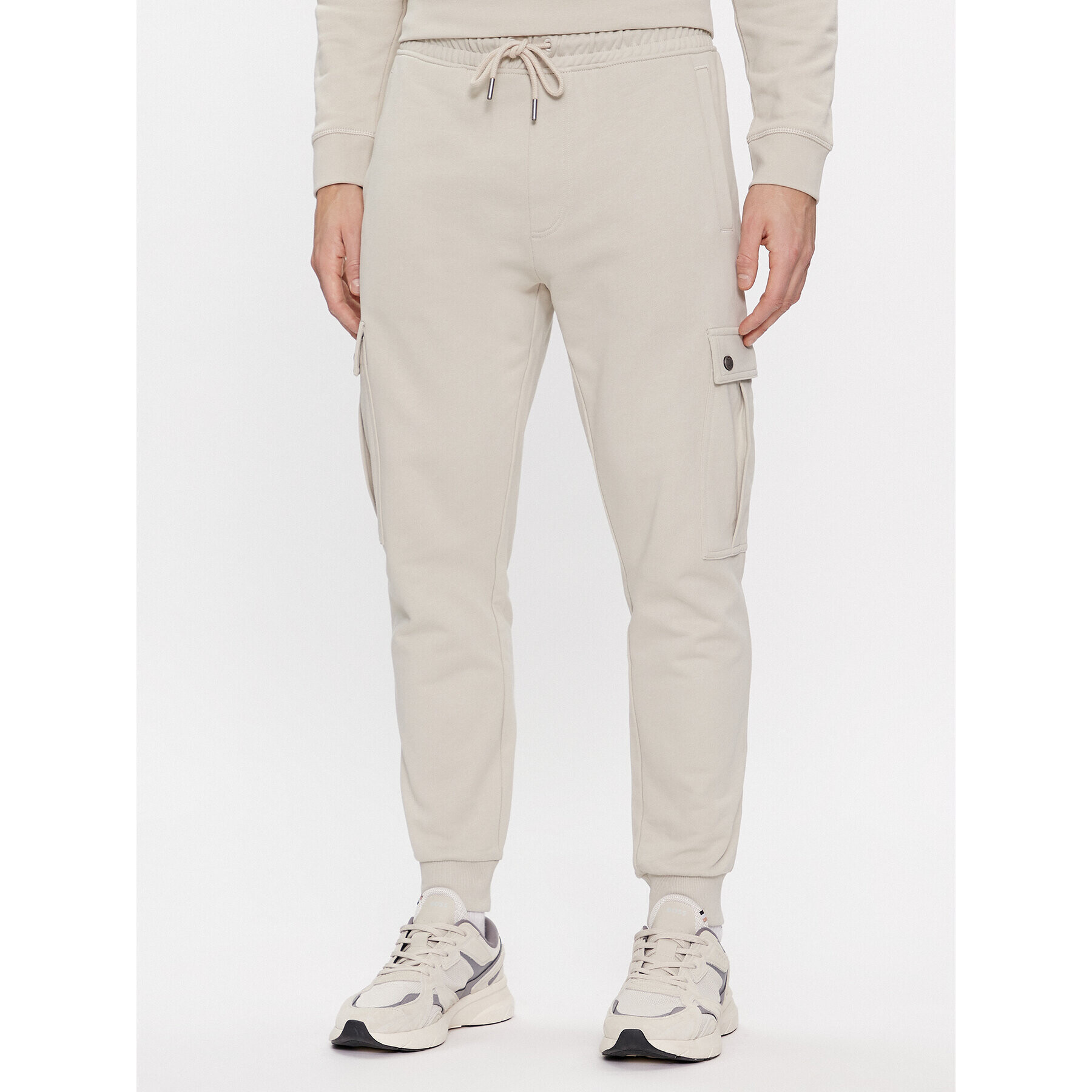 Boss Pantaloni trening Seteam 50507886 Bej Relaxed Fit - Pled.ro