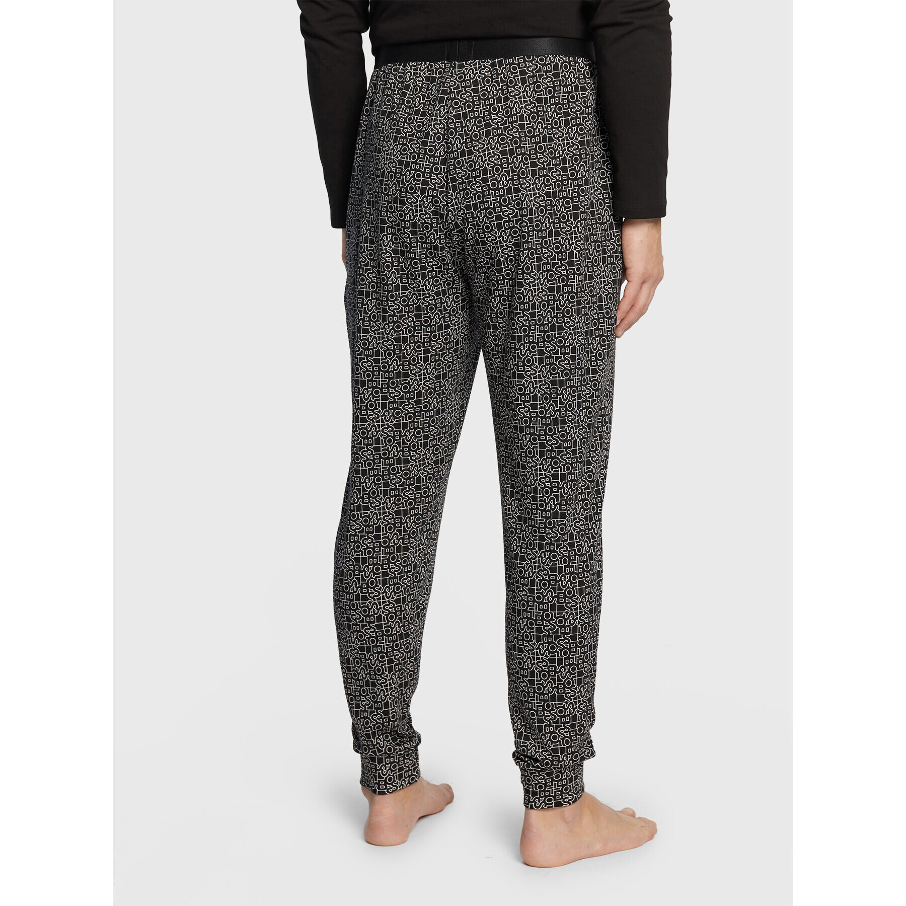 Boss Pijama Relax 50479316 Negru Regular Fit - Pled.ro