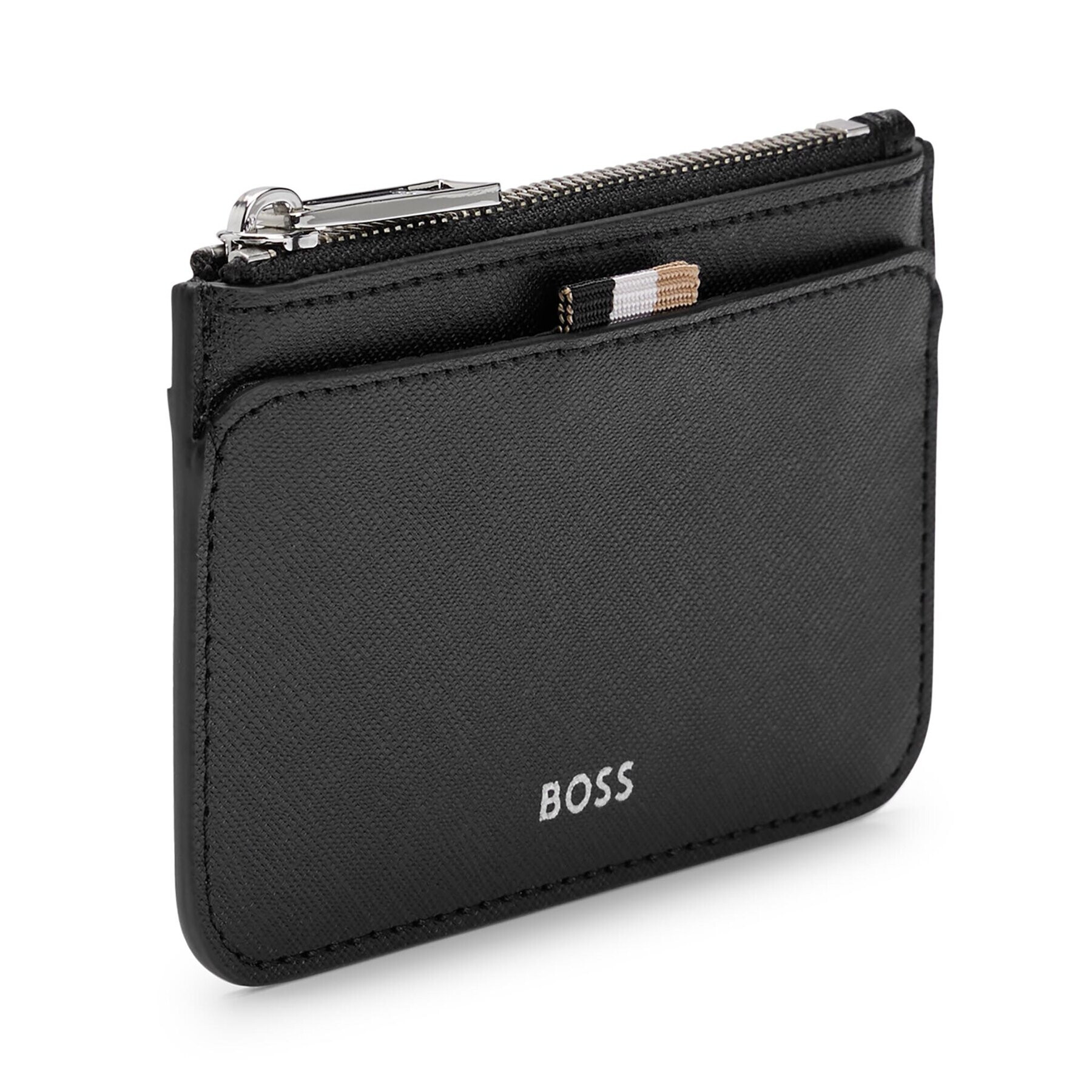 Boss Portofel Mic pentru Bărbați Zair Card Hold Zip 50499278 Negru - Pled.ro