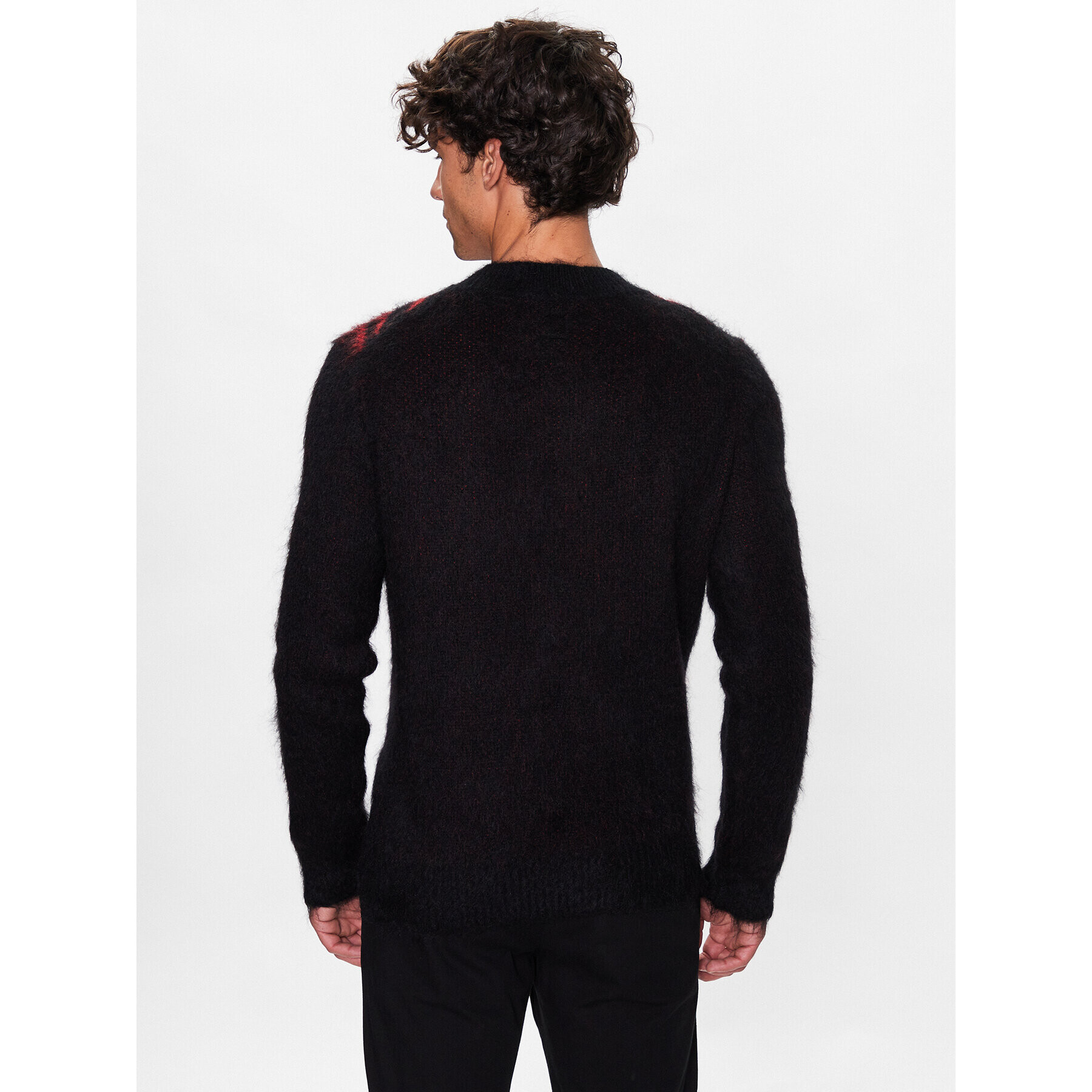 Boss Pulover 50485235 Negru Regular Fit - Pled.ro