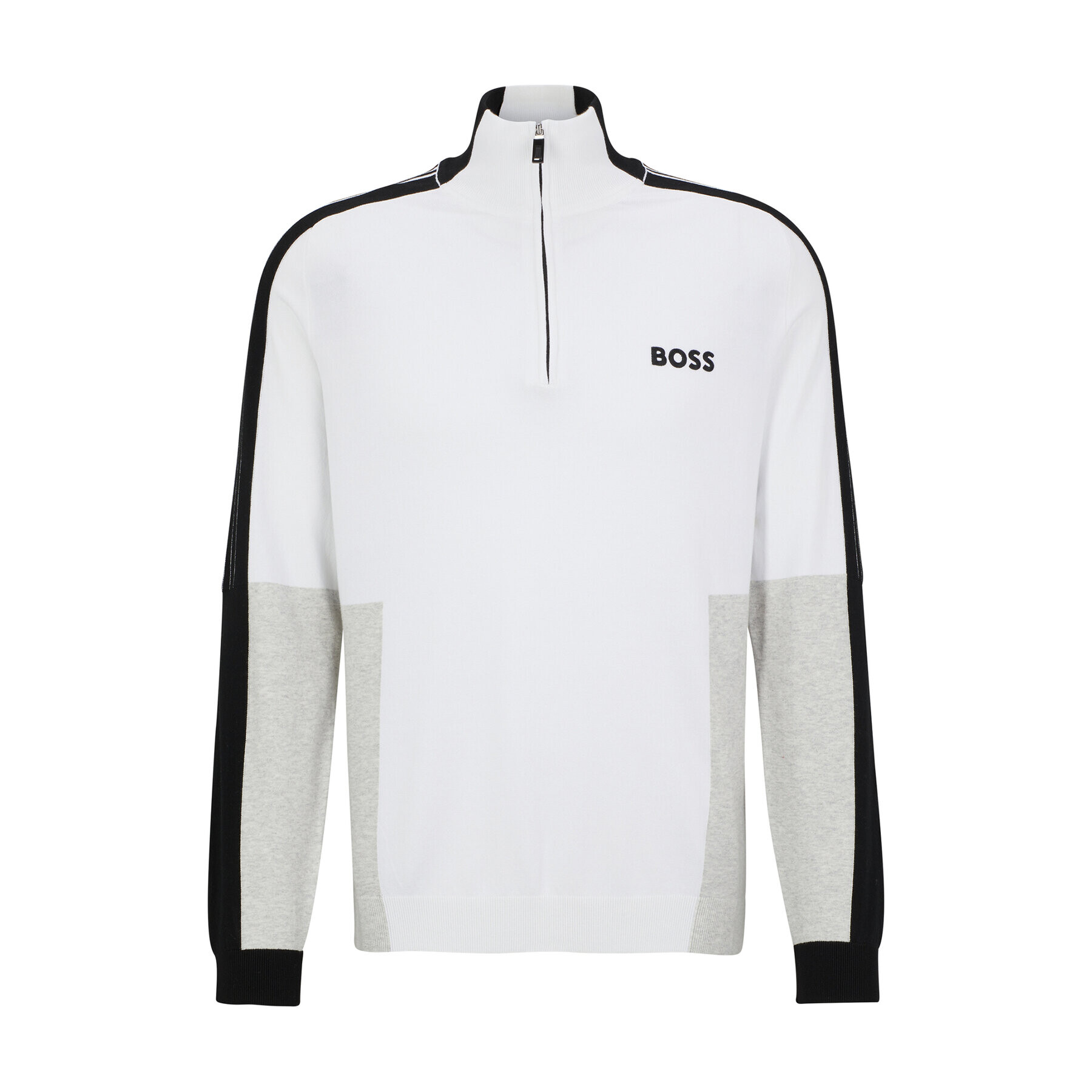 Boss Pulover 50493769 Alb Regular Fit - Pled.ro