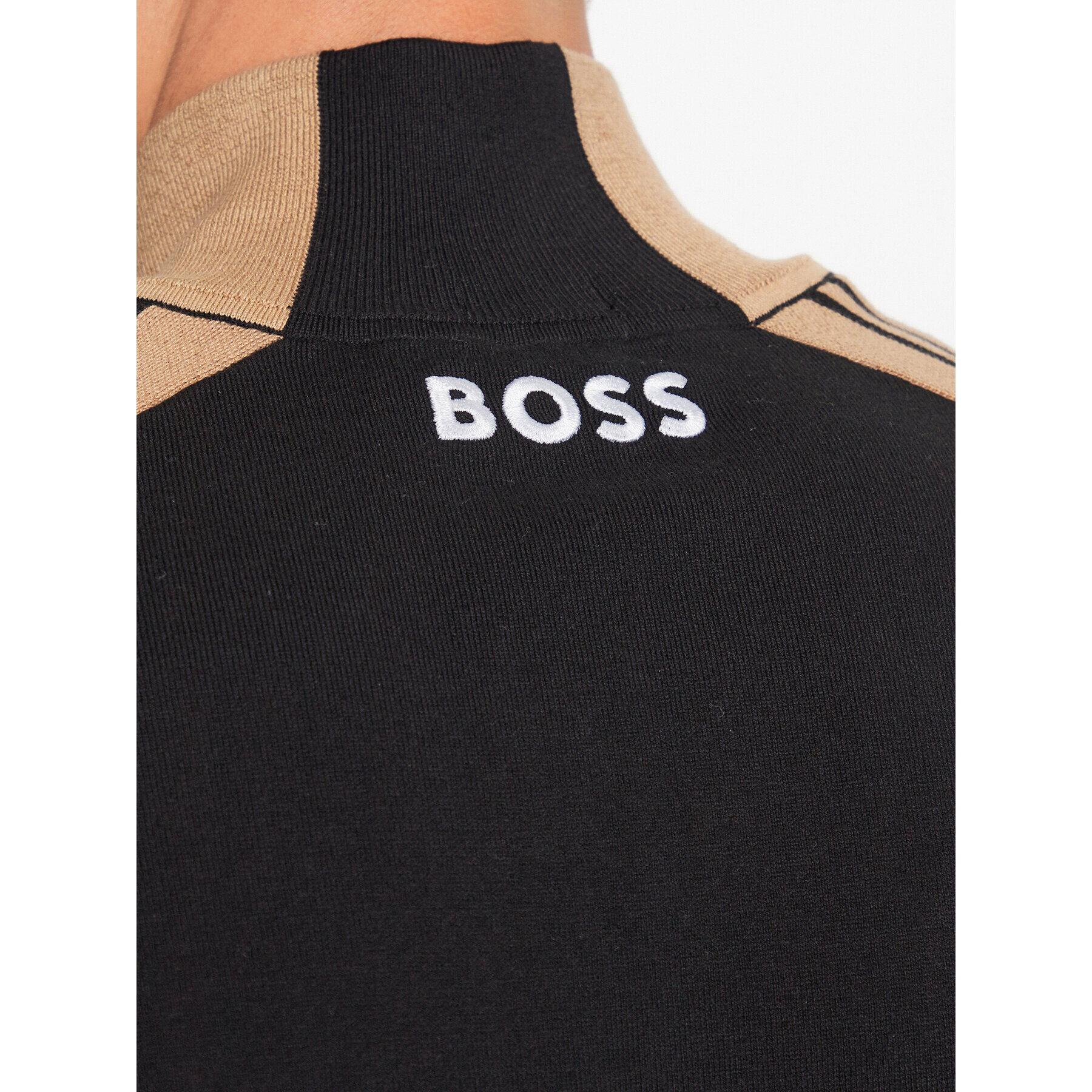 Boss Pulover 50493769 Negru Regular Fit - Pled.ro