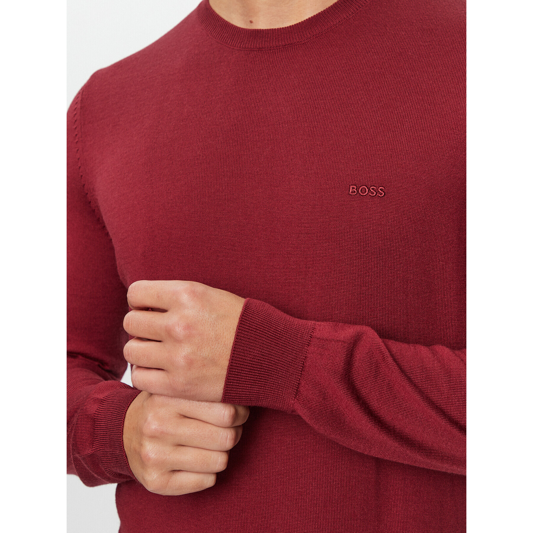 Boss Pulover Botto-L 50476364 Roșu Regular Fit - Pled.ro