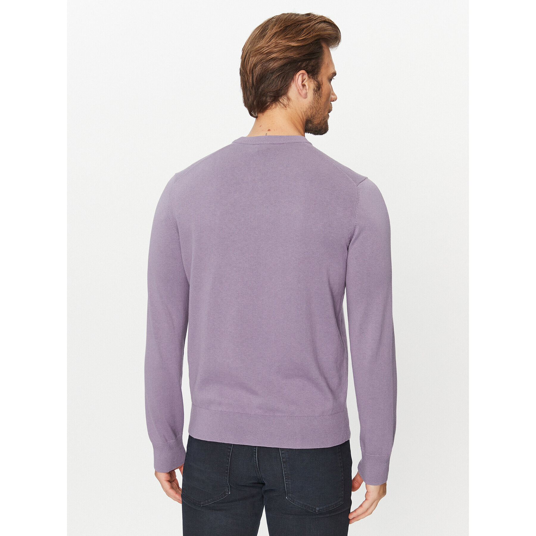 Boss Pulover Kanovano 50471343 Violet Regular Fit - Pled.ro