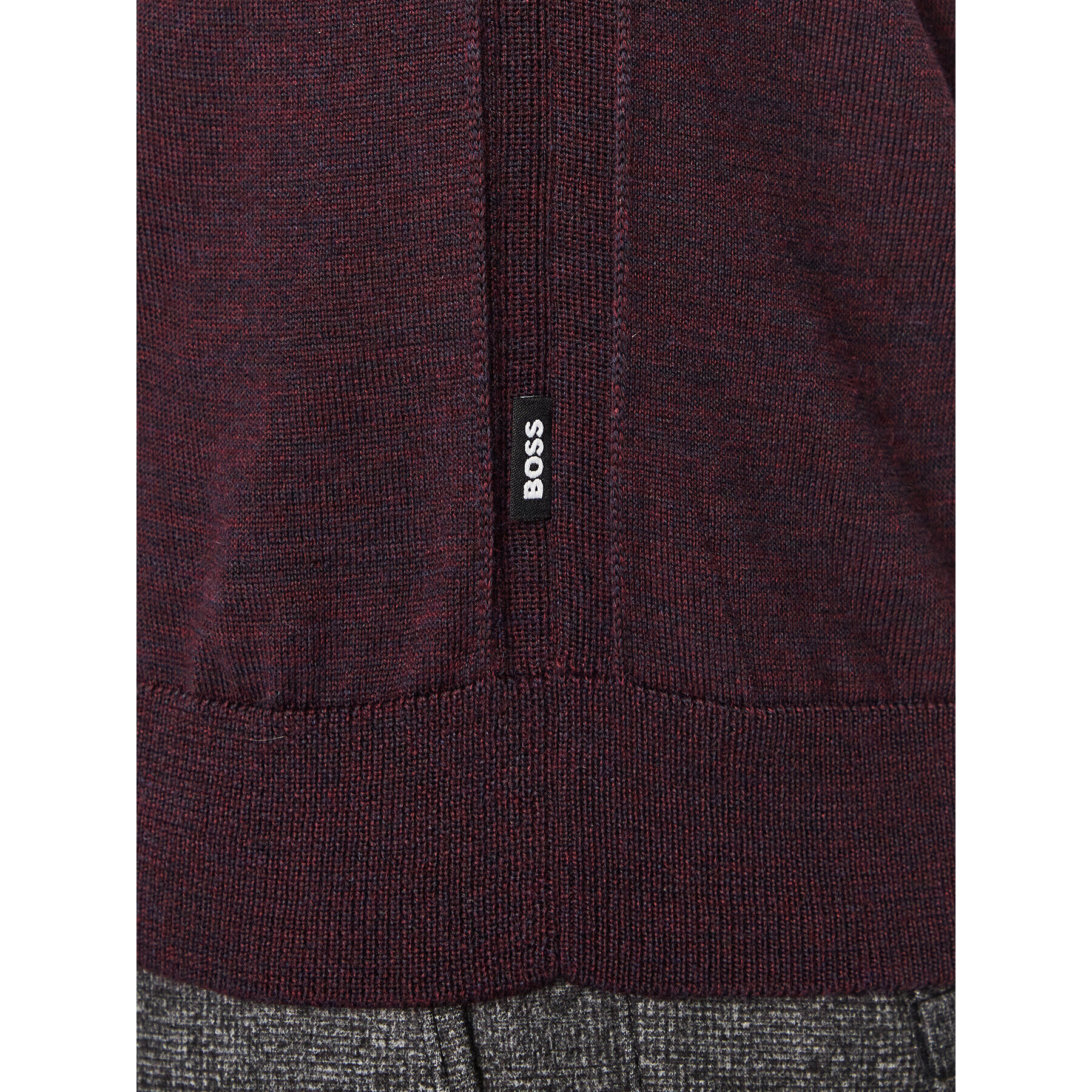 Boss Pulover Melba-P DARK RED Vișiniu Regular Fit - Pled.ro