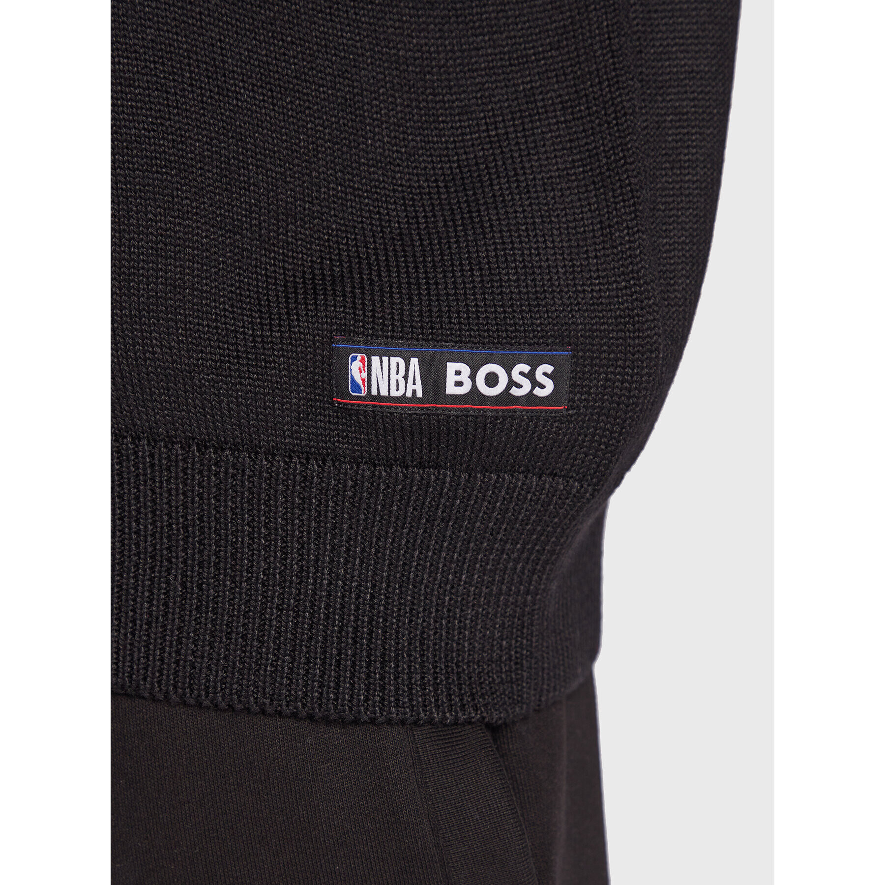 Boss Pulover NBA 50478500 Negru Relaxed Fit - Pled.ro