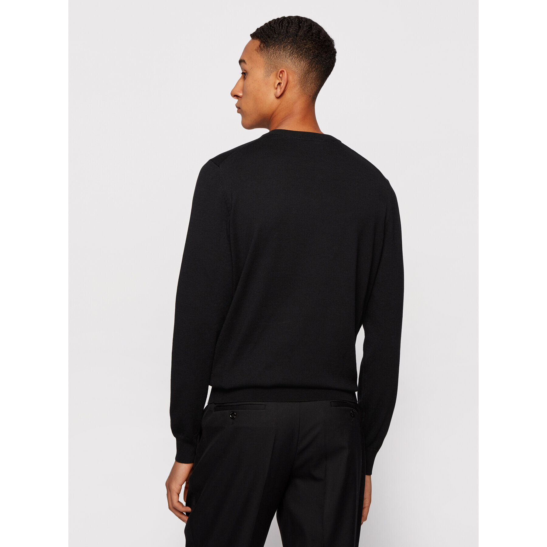 Boss Pulover Pacas-L 50442138 Negru Regular Fit - Pled.ro