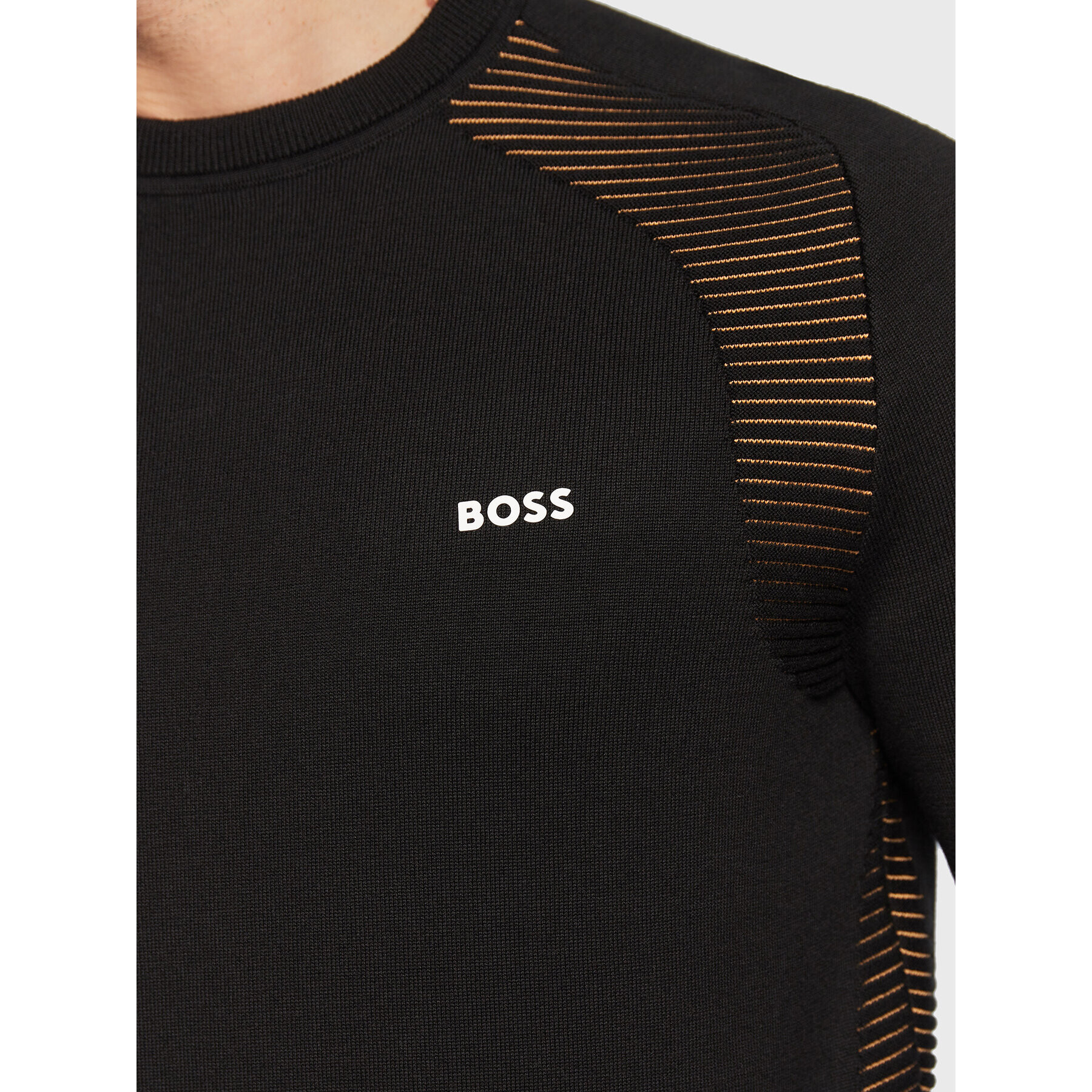 Boss Pulover Ramal 50471789 Negru Regular Fit - Pled.ro