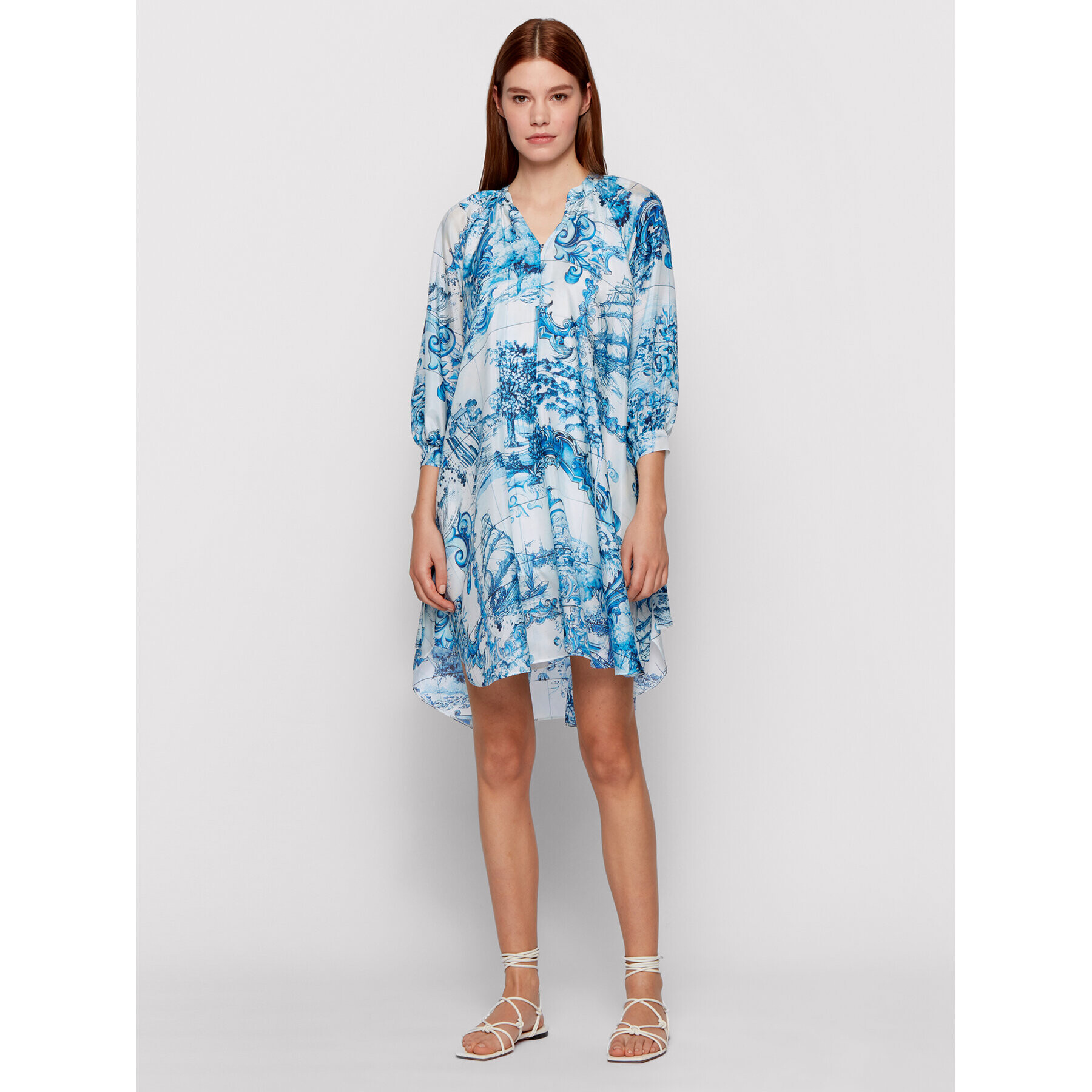 Boss Rochie de vară Difloru 50454550 Albastru Oversize - Pled.ro