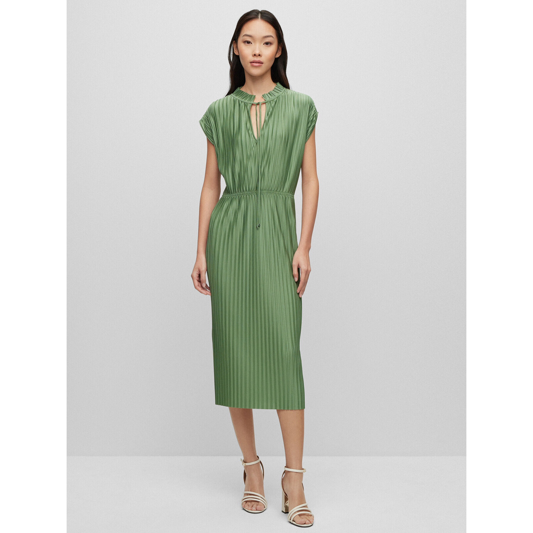 Boss Rochie de zi 50487497 Verde Regular Fit - Pled.ro