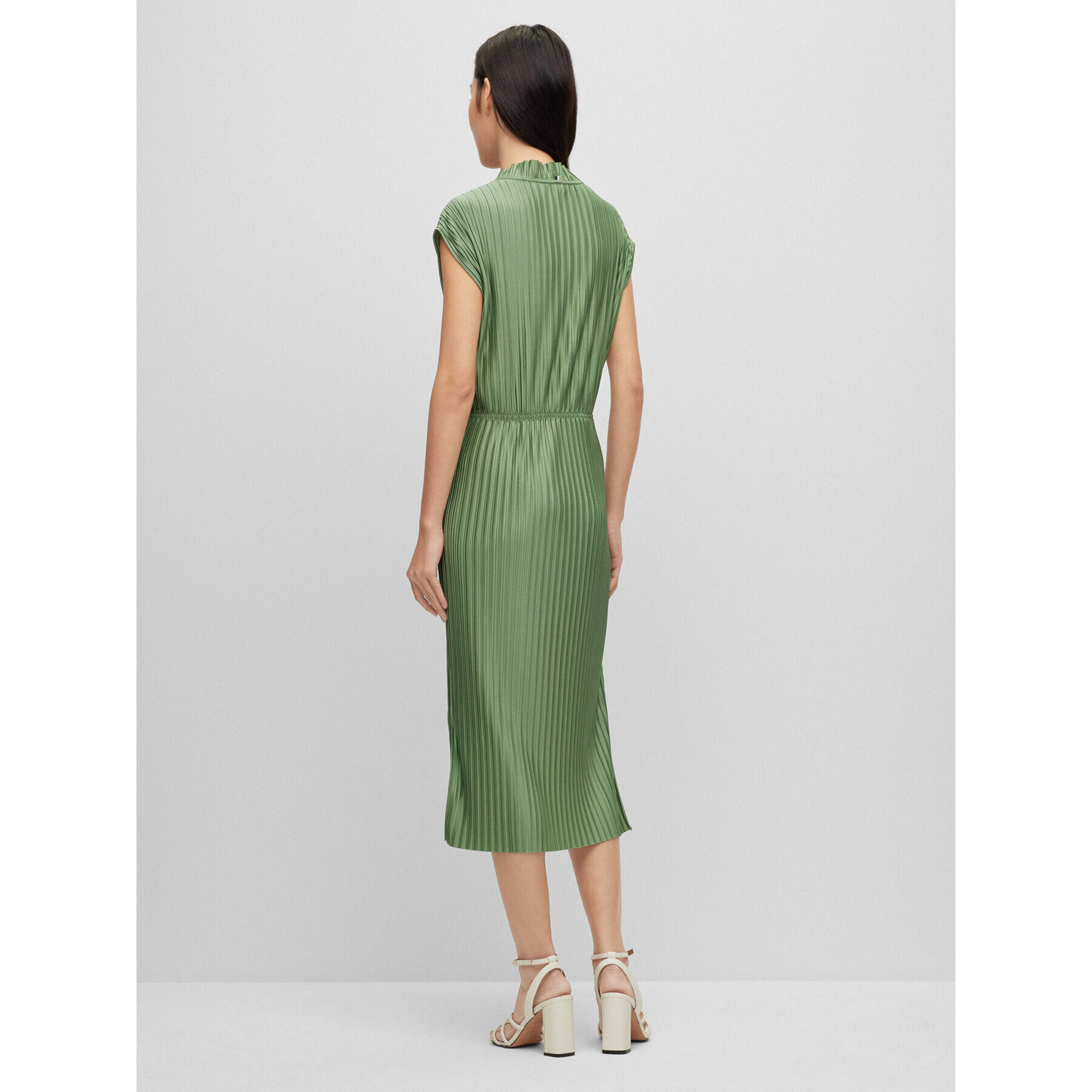 Boss Rochie de zi 50487497 Verde Regular Fit - Pled.ro