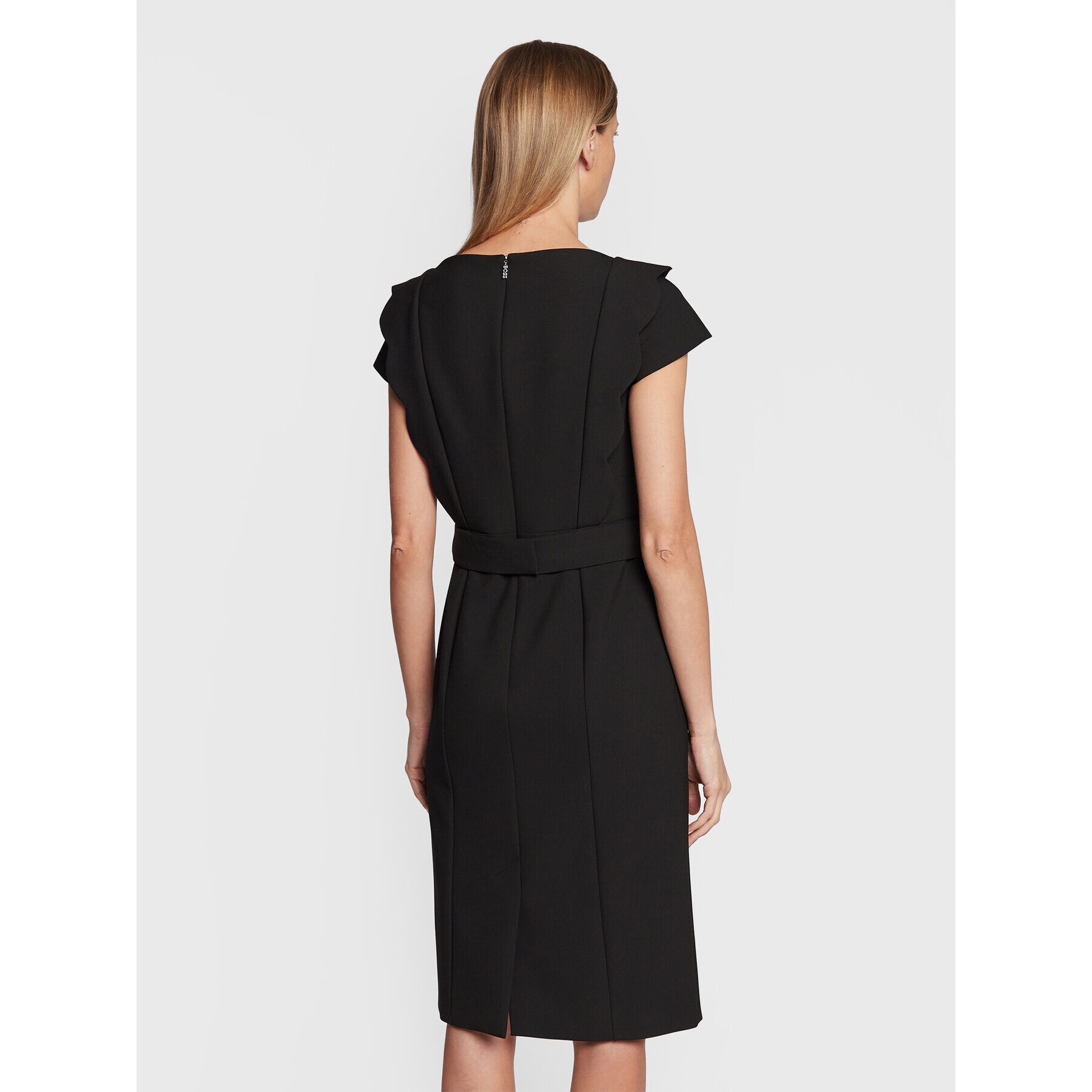 Boss Rochie de zi Duwena 50478902 Negru Slim Fit - Pled.ro