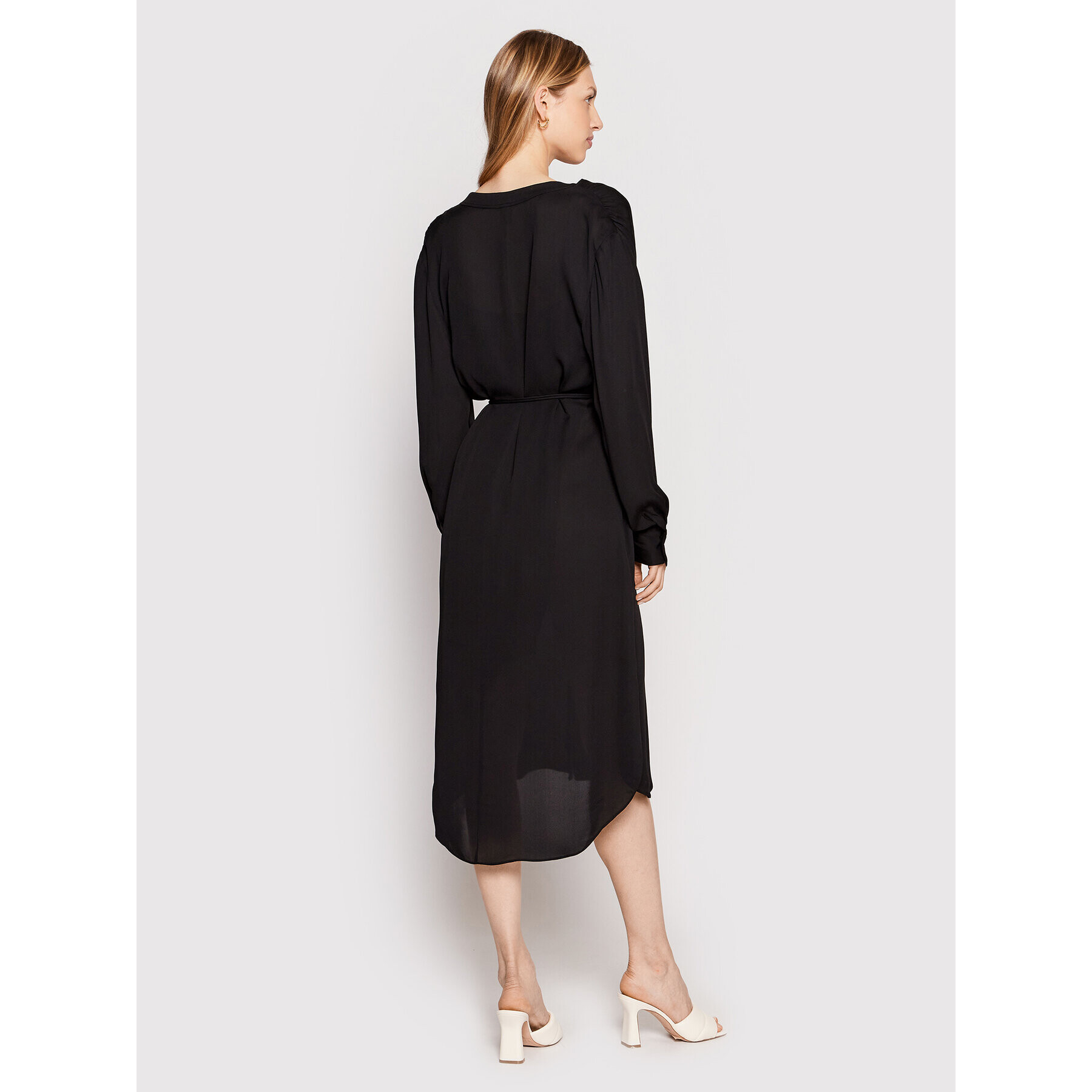 Boss Rochie tip cămașă Dibanora6 50474185 Negru Regular Fit - Pled.ro