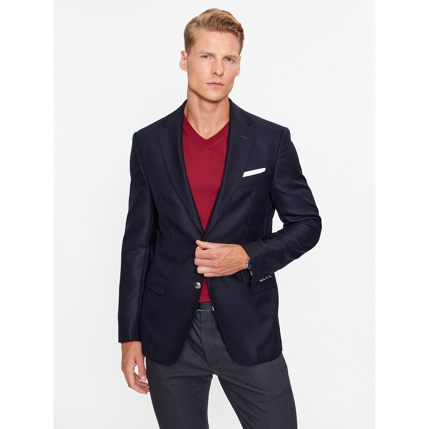 Boss Sacou 50502974 Bleumarin Regular Fit - Pled.ro