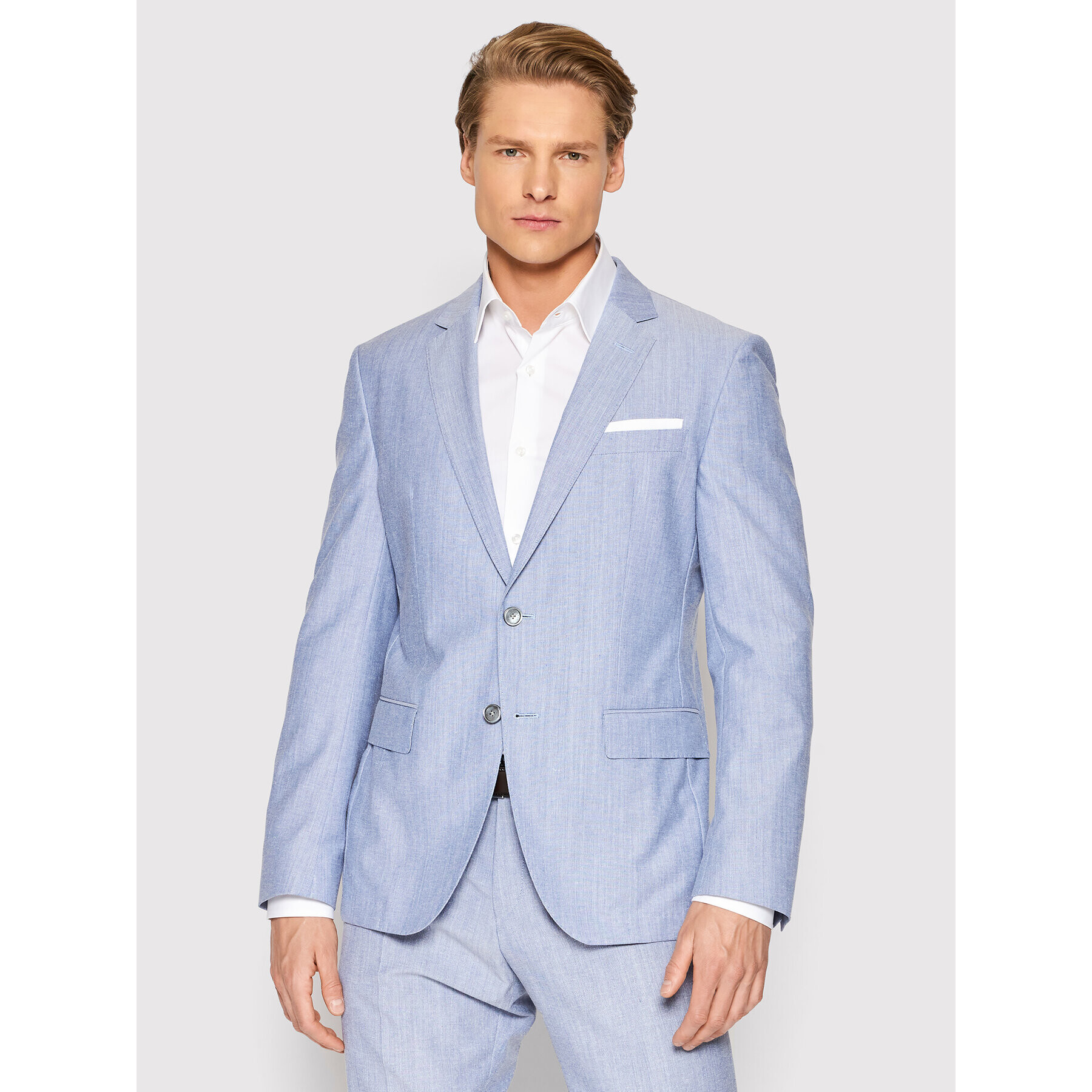 Boss Sacou H-Hutson-222 50468304 Albastru Slim Fit - Pled.ro