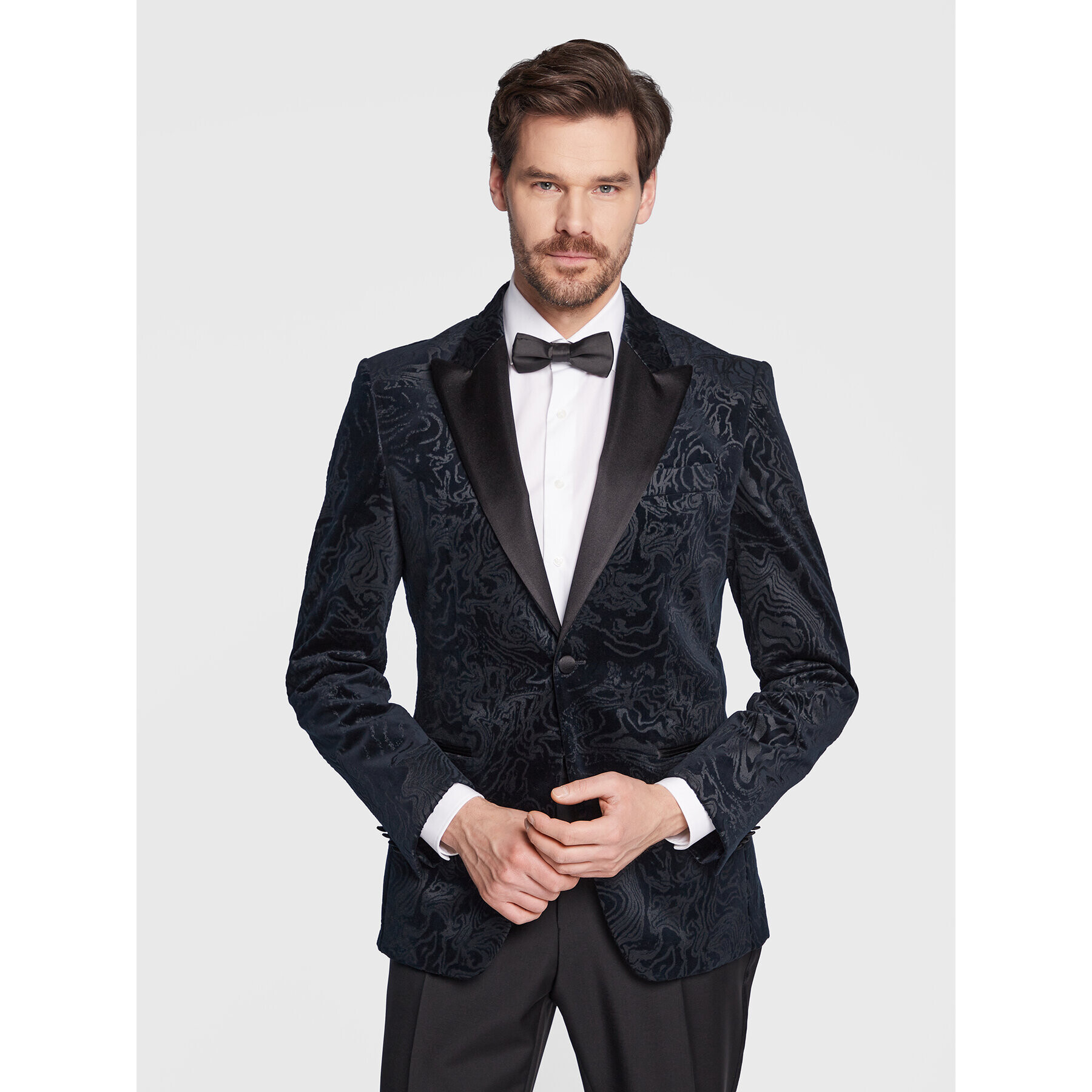 Boss Sacou H-Hutson-Tux-231 50485695 Bleumarin Slim Fit - Pled.ro