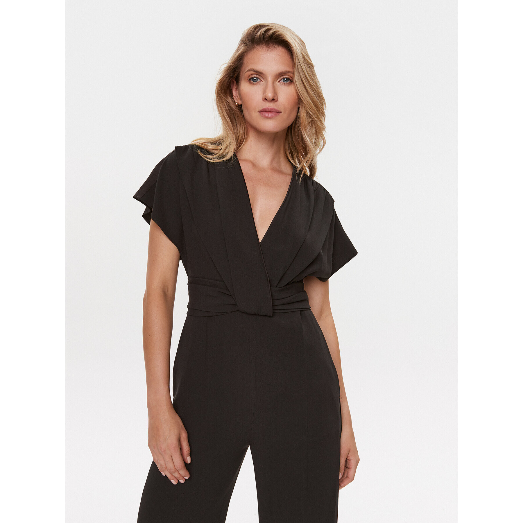 Boss Salopetă Debasa 50500086 Negru Wide Leg - Pled.ro