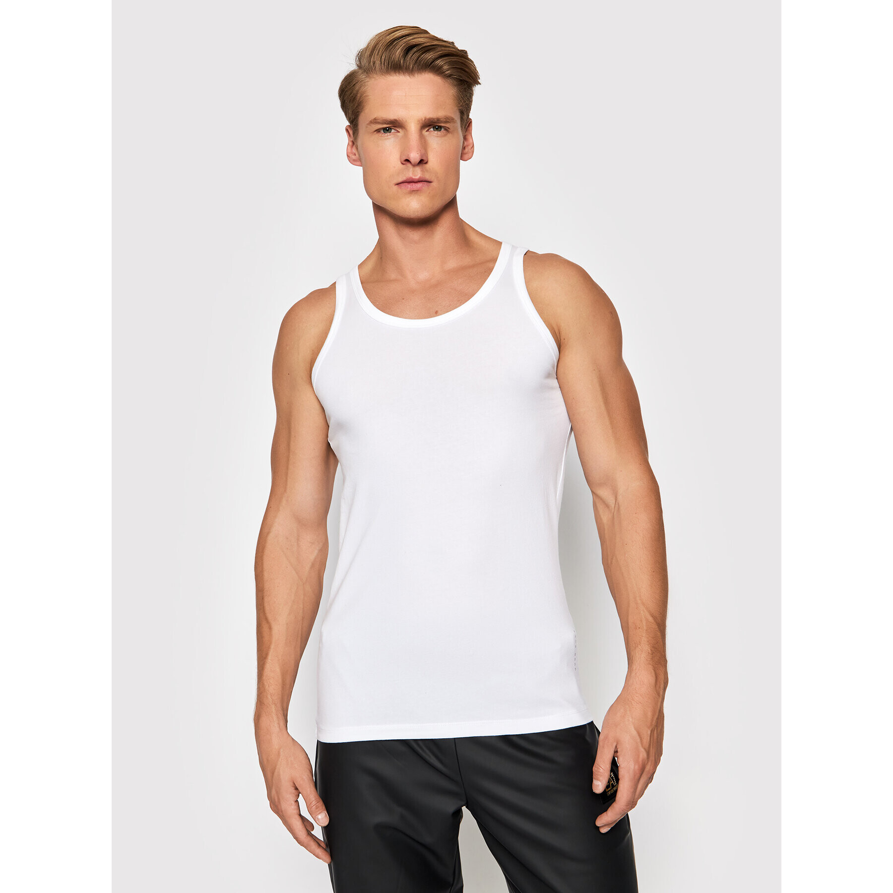 Boss Set 2 Tank top-uri 50325406 Alb Slim Fit - Pled.ro