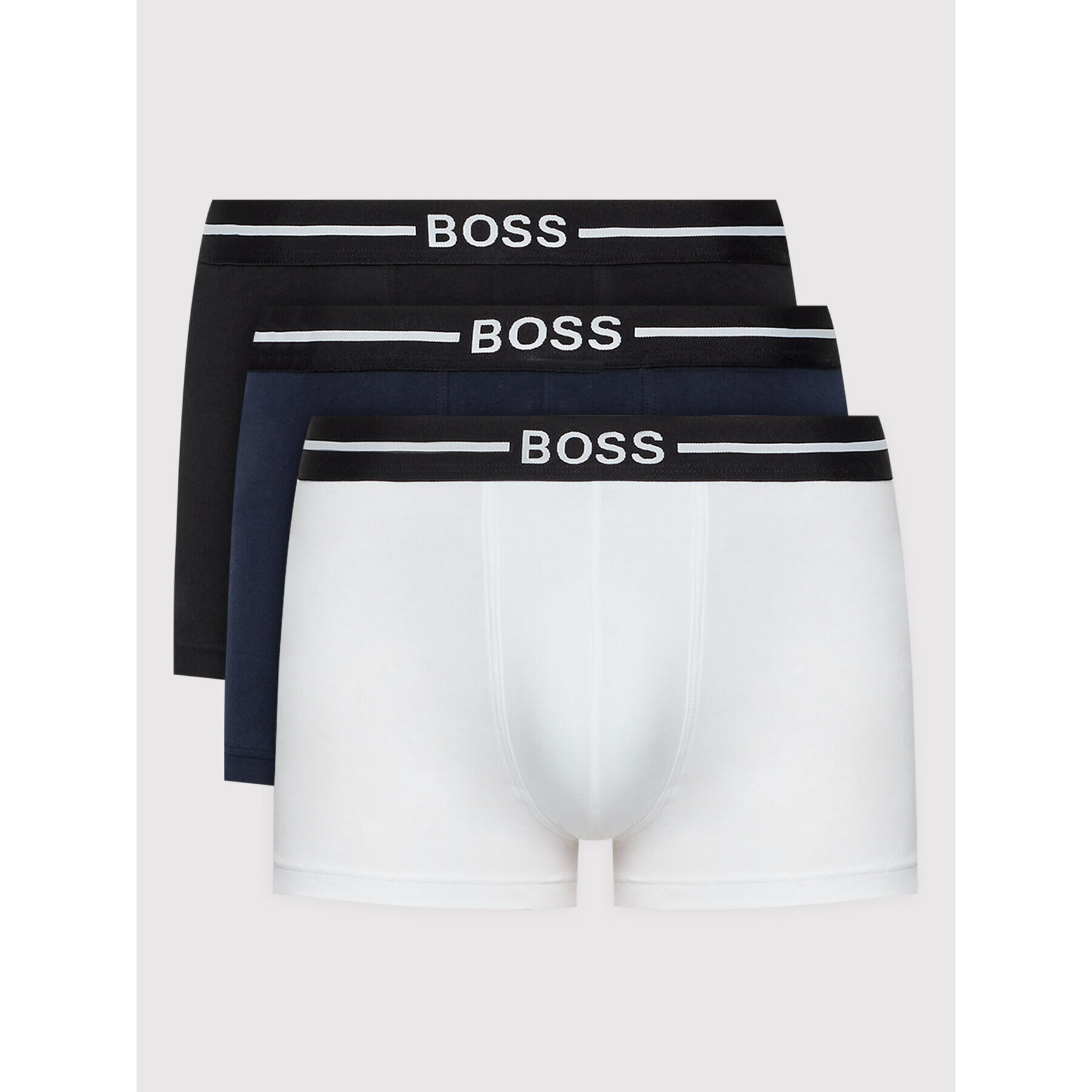 Boss Set 3 perechi de boxeri 50460261 Alb - Pled.ro