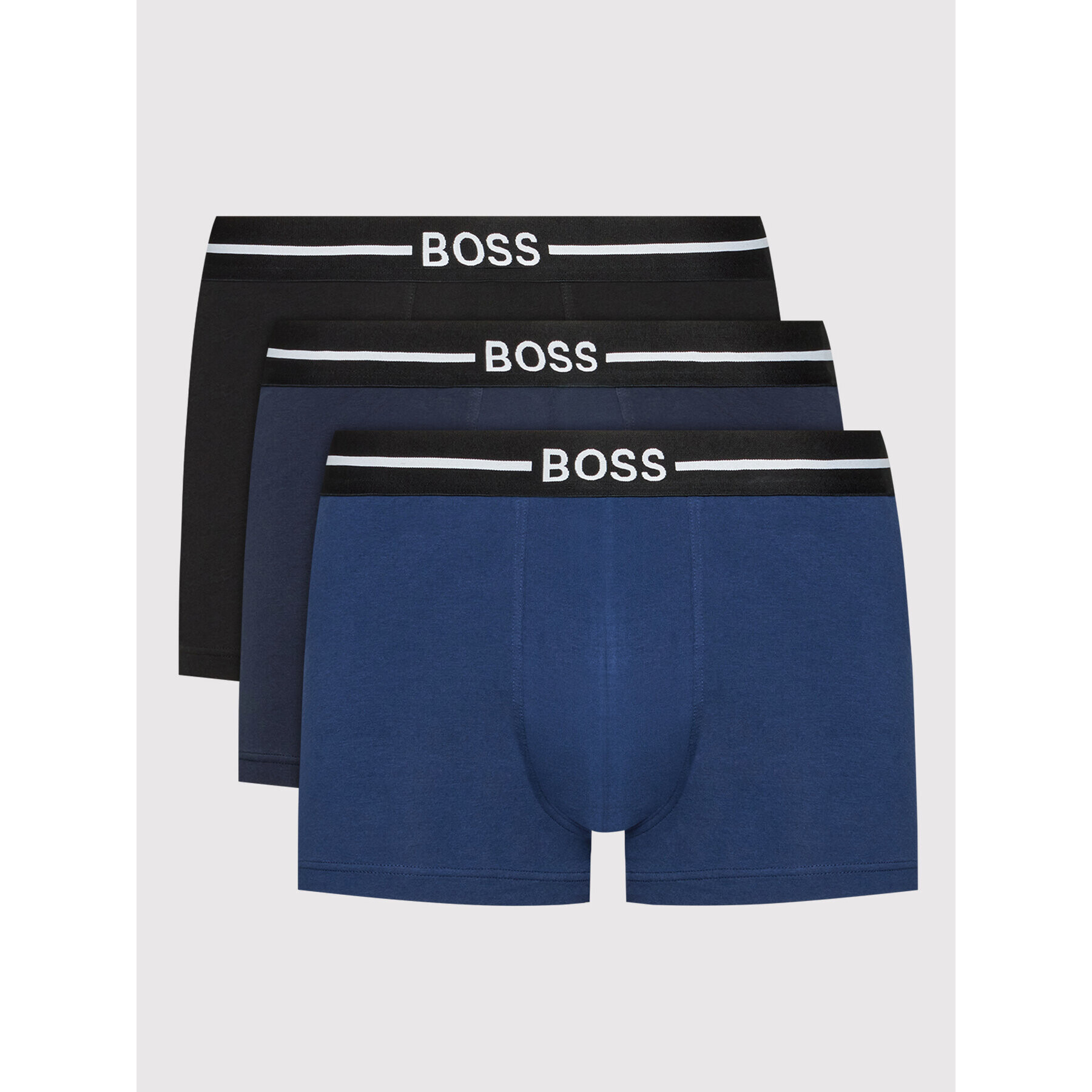 Boss Set 3 perechi de boxeri 50460261 Bleumarin - Pled.ro