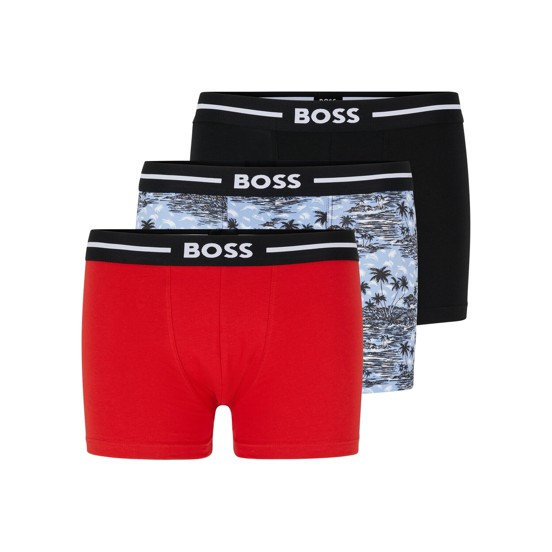 Boss Set 3 perechi de boxeri 50490027 Albastru - Pled.ro