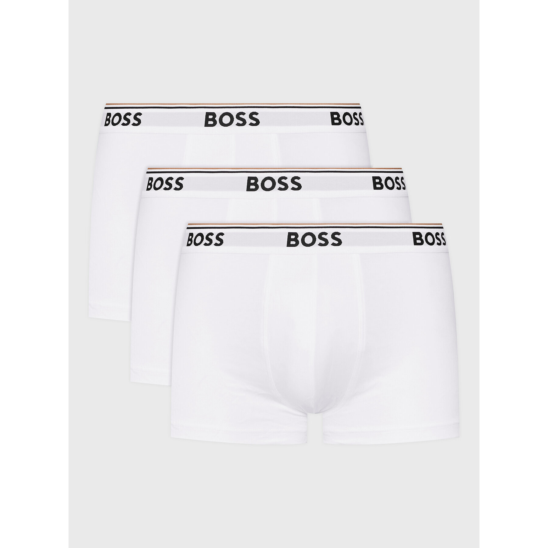 Boss Set 3 perechi de boxeri Power 50475274 Alb - Pled.ro