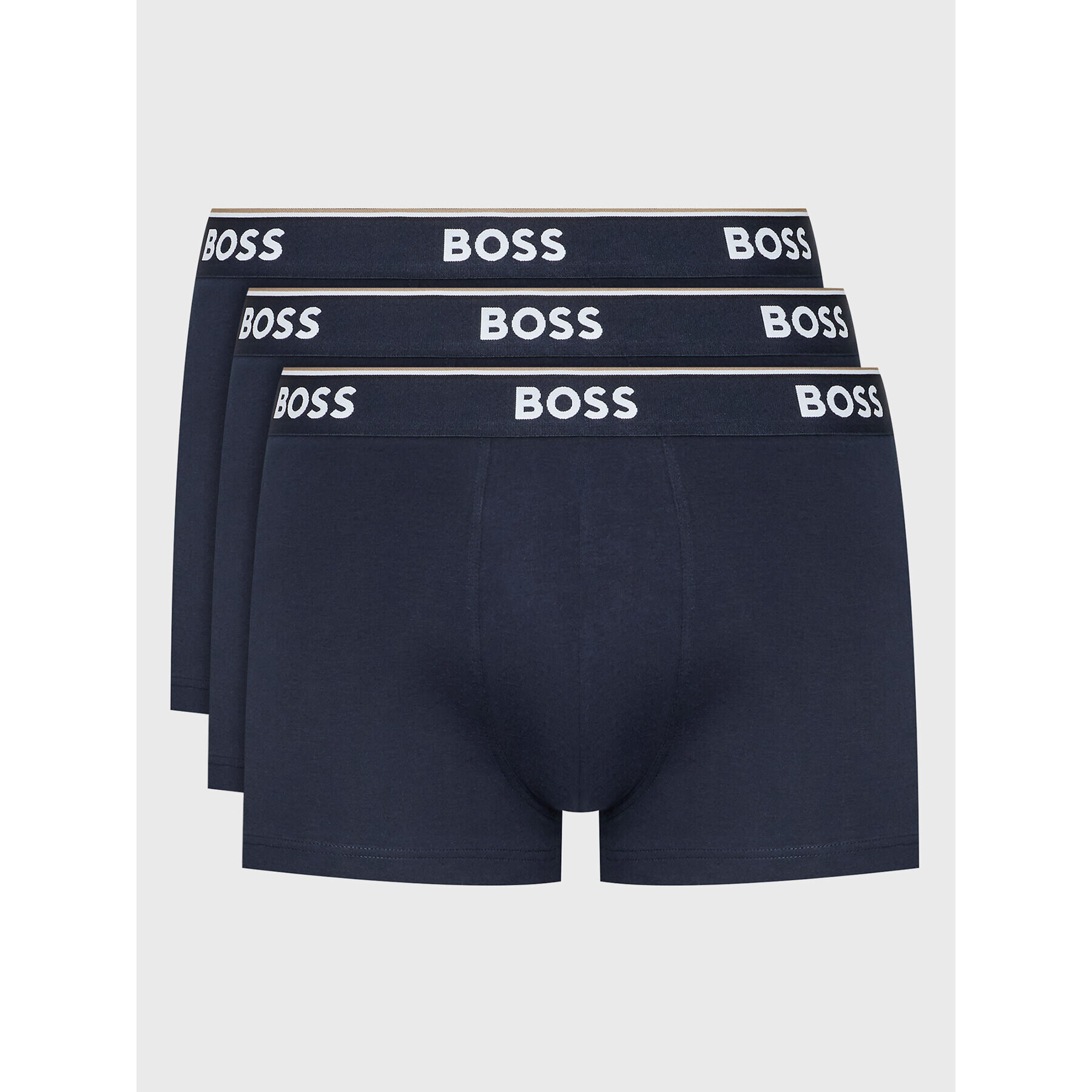 Boss Set 3 perechi de boxeri Power 50475274 Bleumarin - Pled.ro