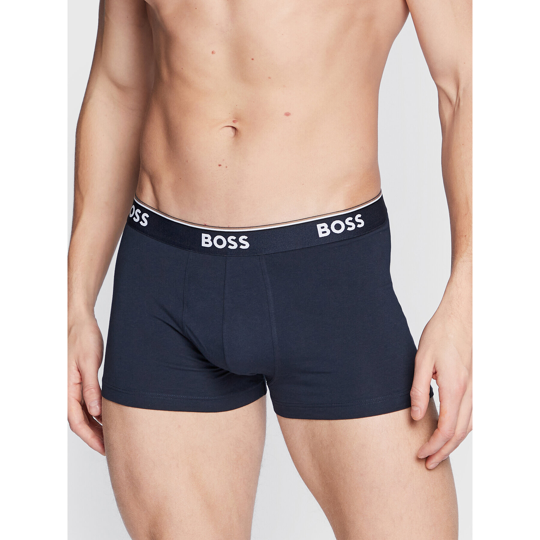 Boss Set 3 perechi de boxeri Power 50475274 Bleumarin - Pled.ro