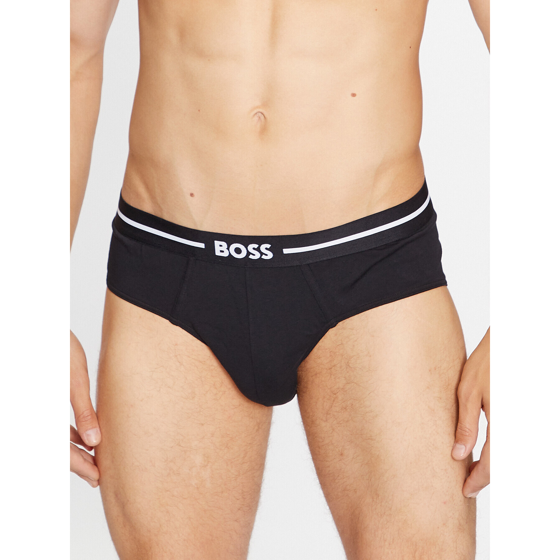 Boss Set 3 perechi de slipuri Bold Hipster Briefs 50510679 Negru - Pled.ro