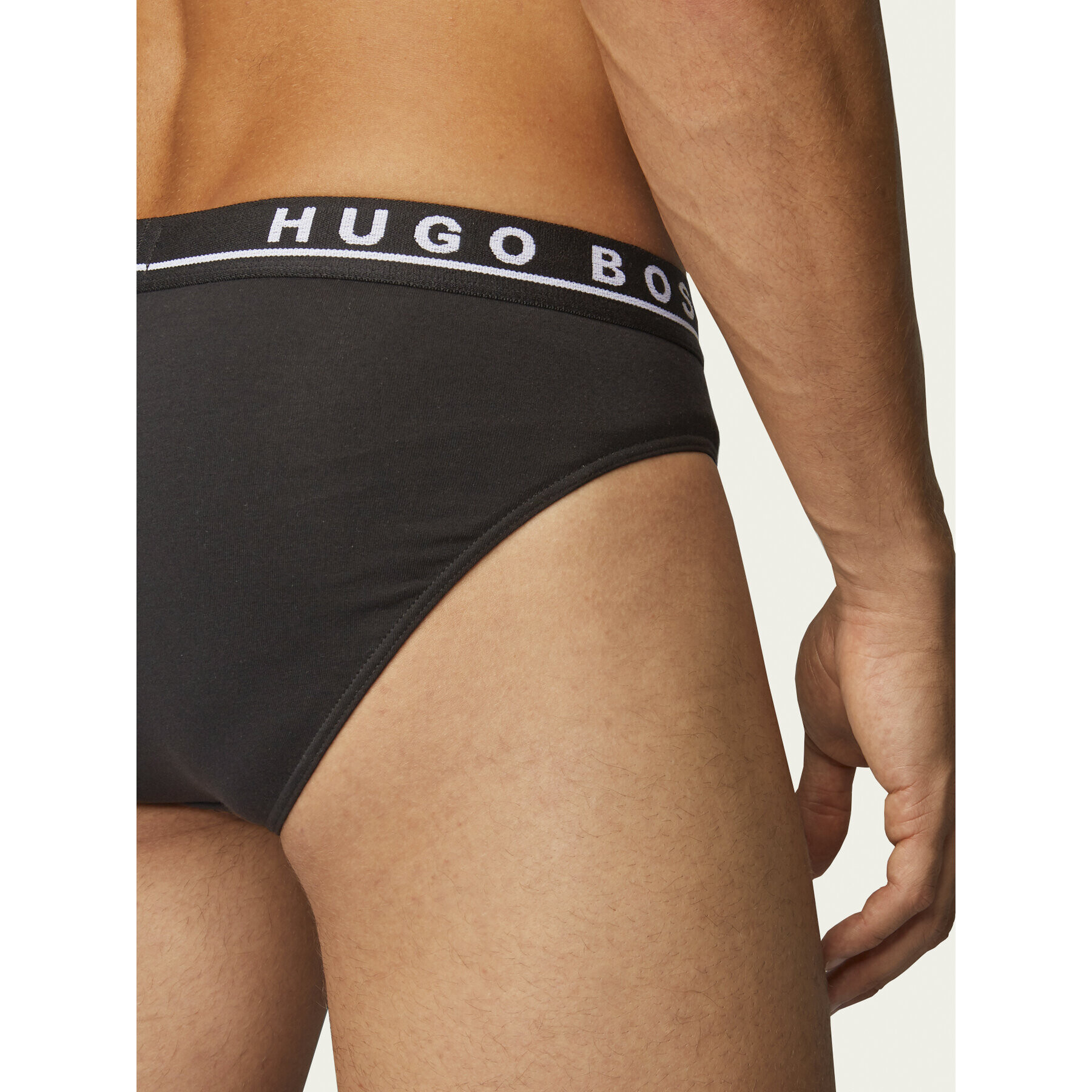 Boss Set 3 perechi de slipuri Brief 3P CO/EL 50325402 Negru - Pled.ro