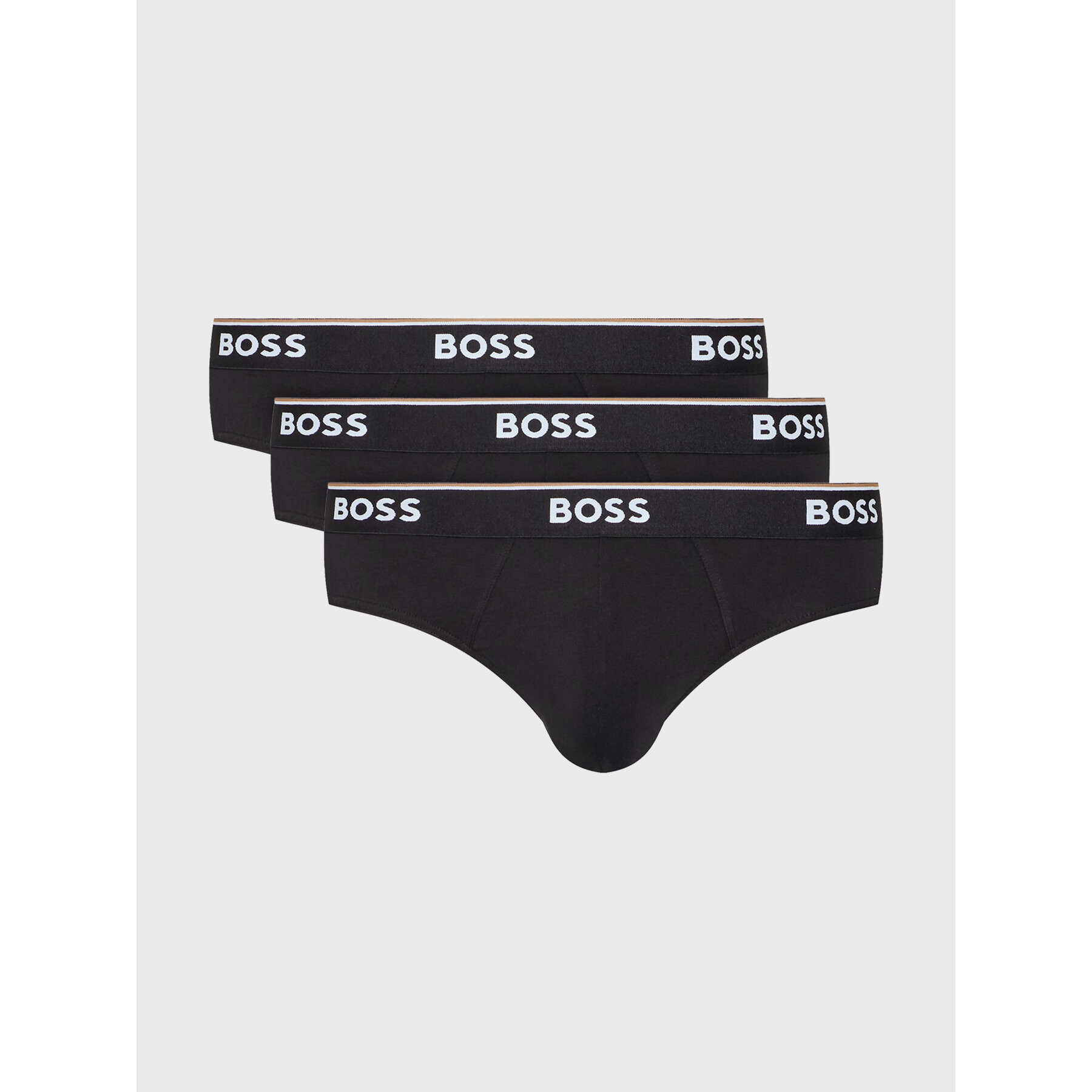 Boss Set 3 perechi de slipuri Power 50475273 Negru - Pled.ro