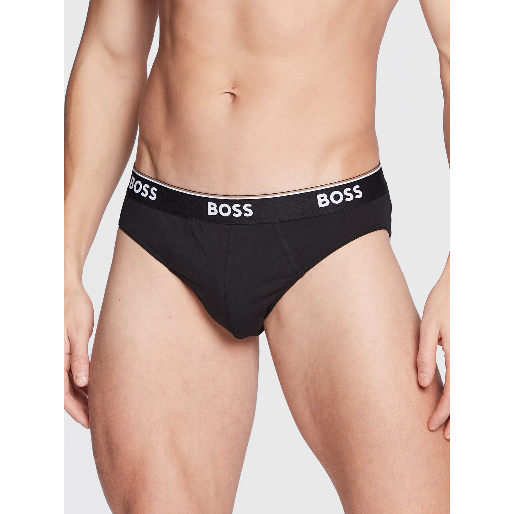 Boss Set 3 perechi de slipuri Power 50475273 Negru - Pled.ro