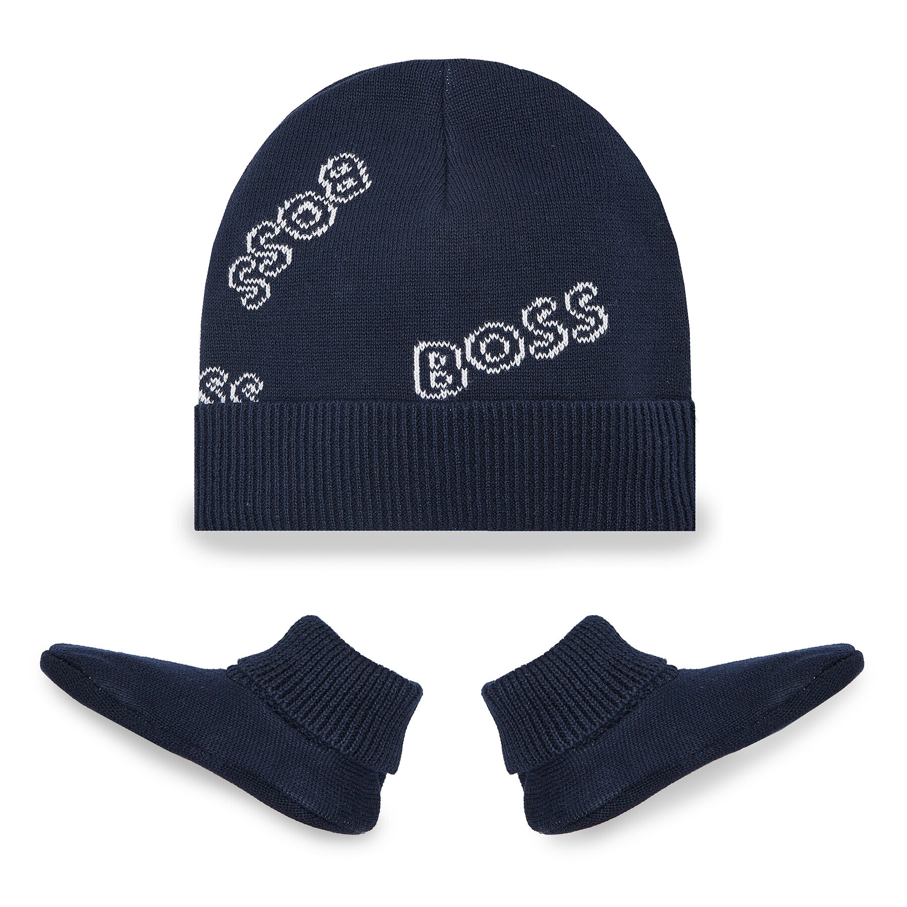 Boss Set căciulă și șosete J98386 Bleumarin - Pled.ro