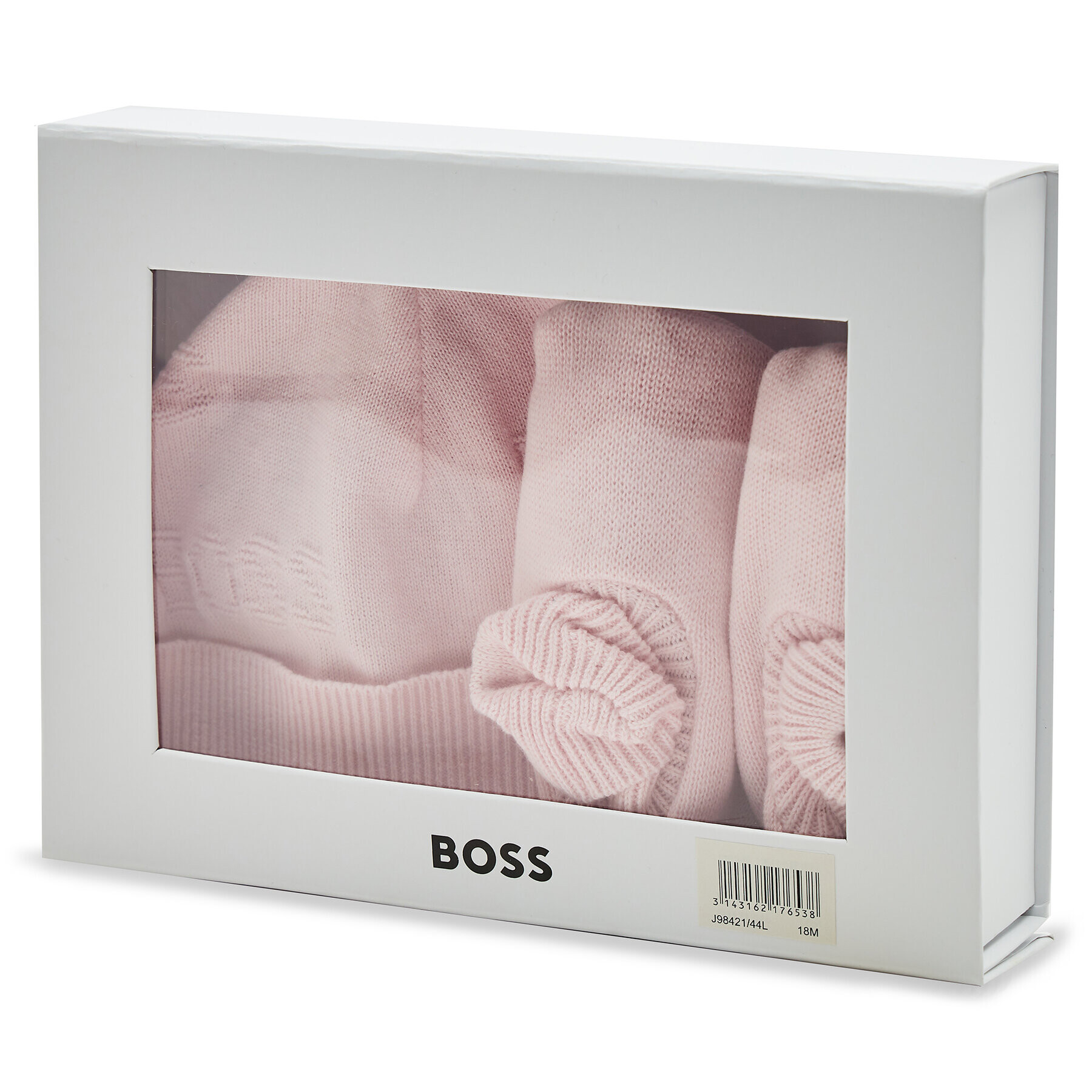 Boss Set căciulă și șosete J98421 Roz - Pled.ro