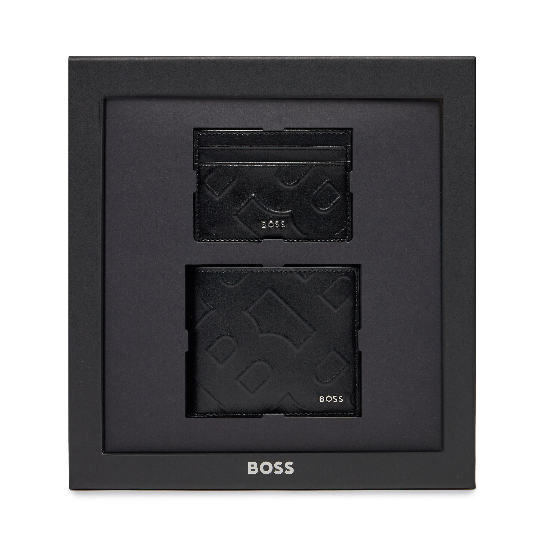 Boss Set de portofel și etui pentru carduri Gbbm 8Cc Card Case 50513668 Negru - Pled.ro